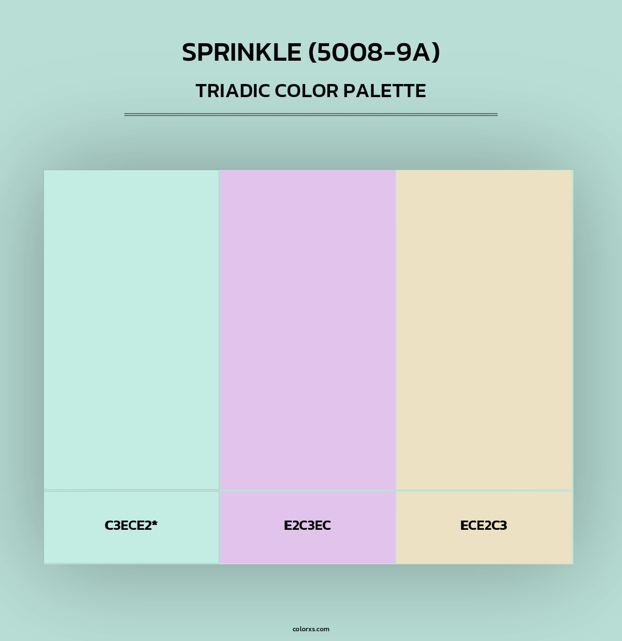 Sprinkle (5008-9A) - Triadic Color Palette