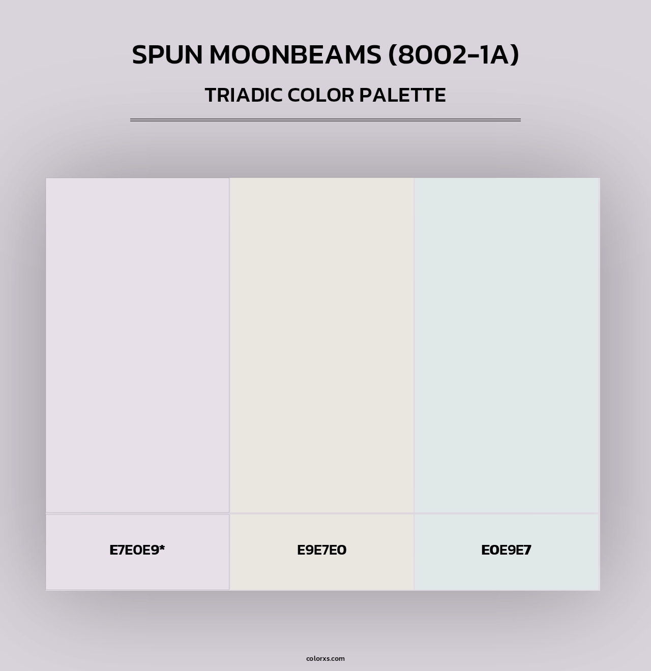 Spun Moonbeams (8002-1A) - Triadic Color Palette