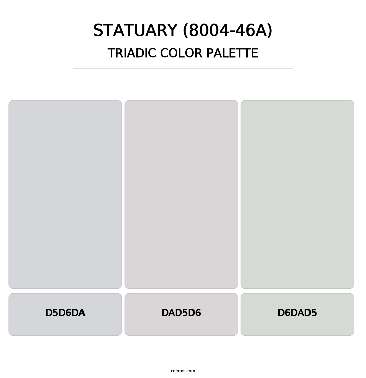 Statuary (8004-46A) - Triadic Color Palette