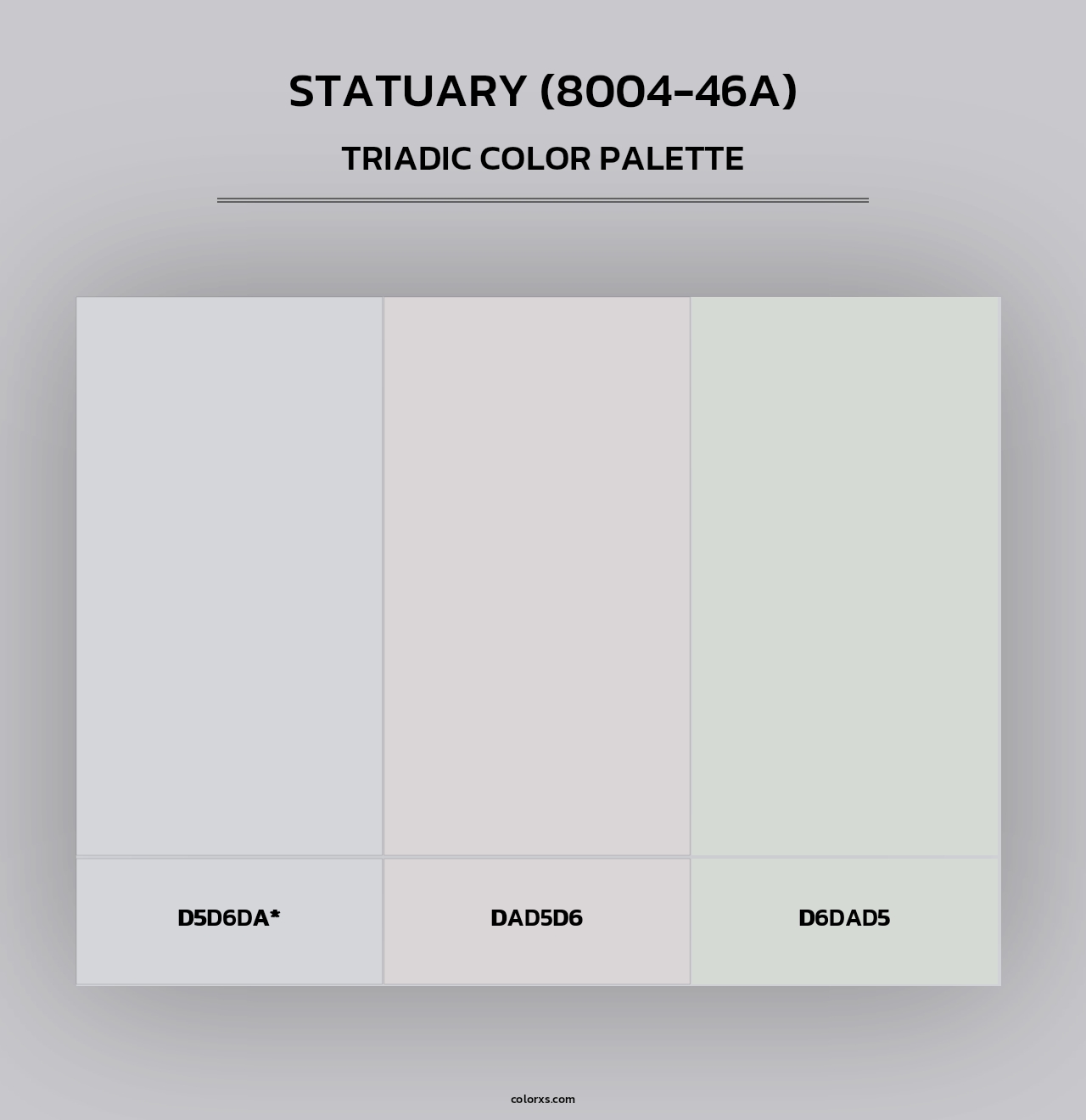 Statuary (8004-46A) - Triadic Color Palette