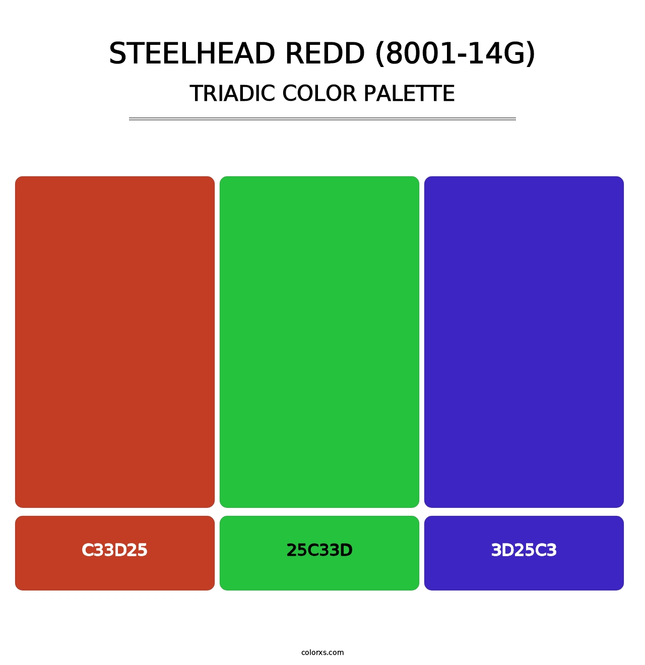 Steelhead Redd (8001-14G) - Triadic Color Palette