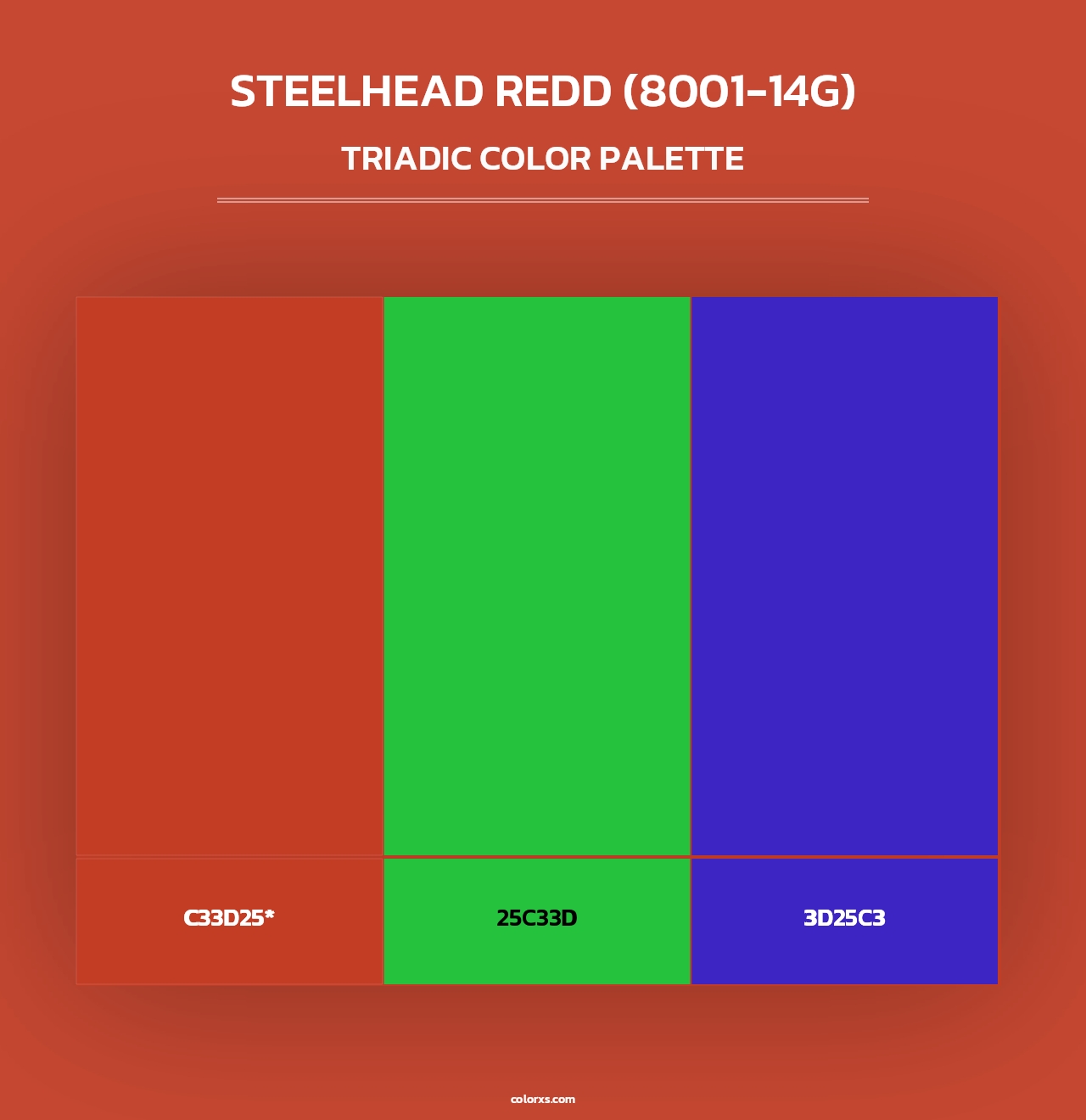 Steelhead Redd (8001-14G) - Triadic Color Palette
