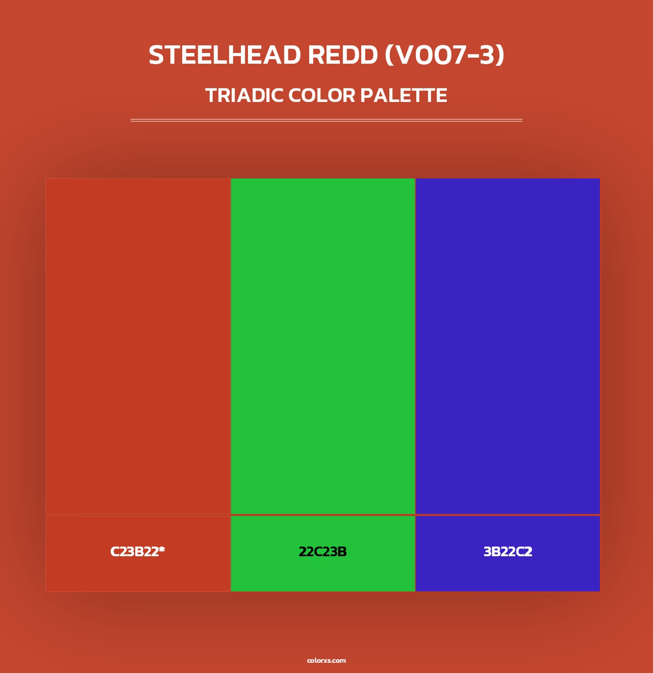Steelhead Redd (V007-3) - Triadic Color Palette