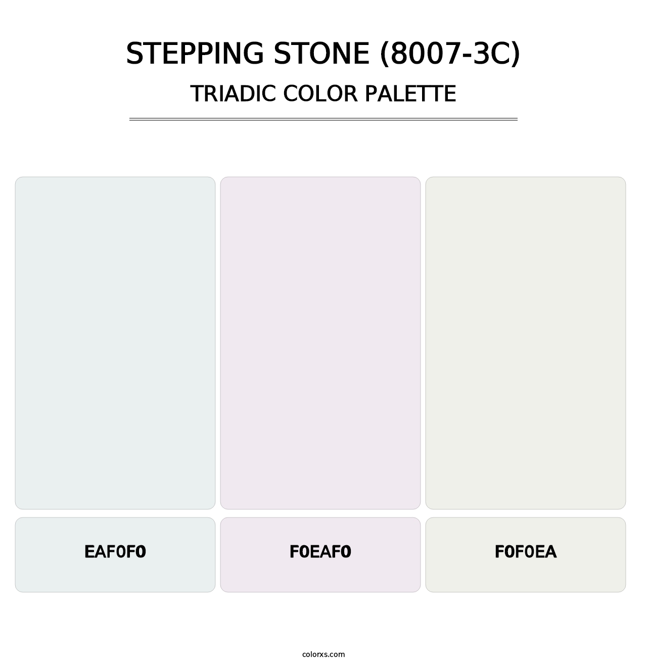 Stepping Stone (8007-3C) - Triadic Color Palette