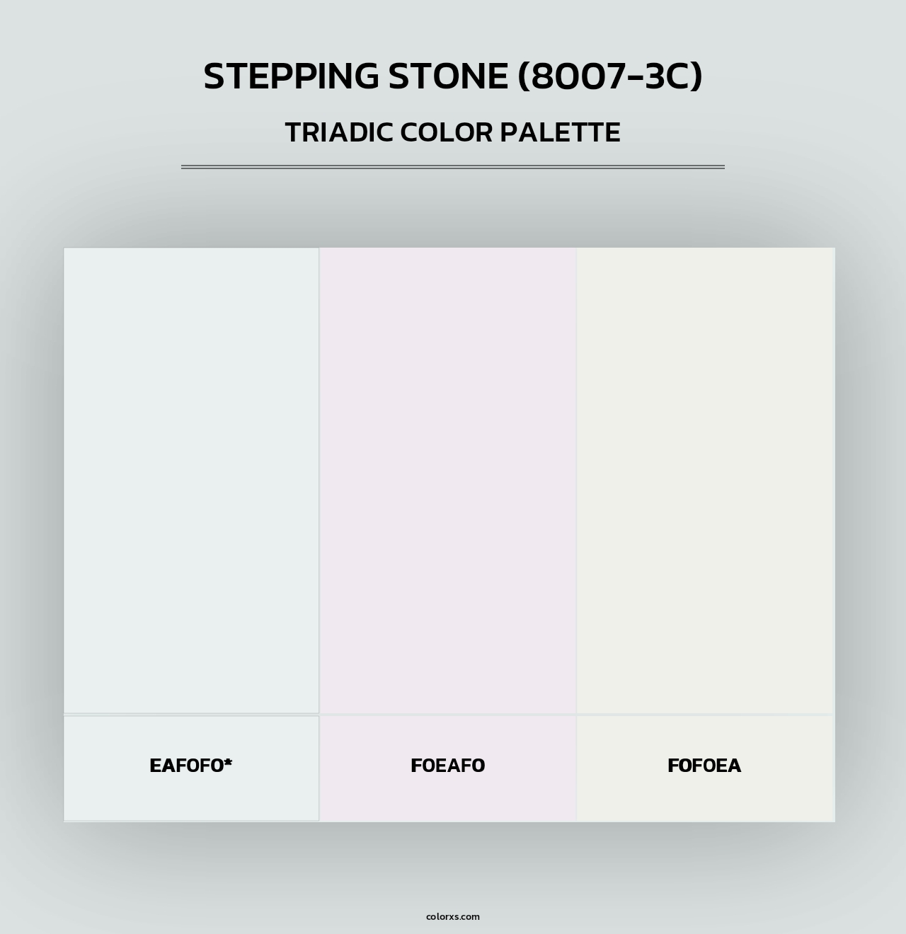 Stepping Stone (8007-3C) - Triadic Color Palette