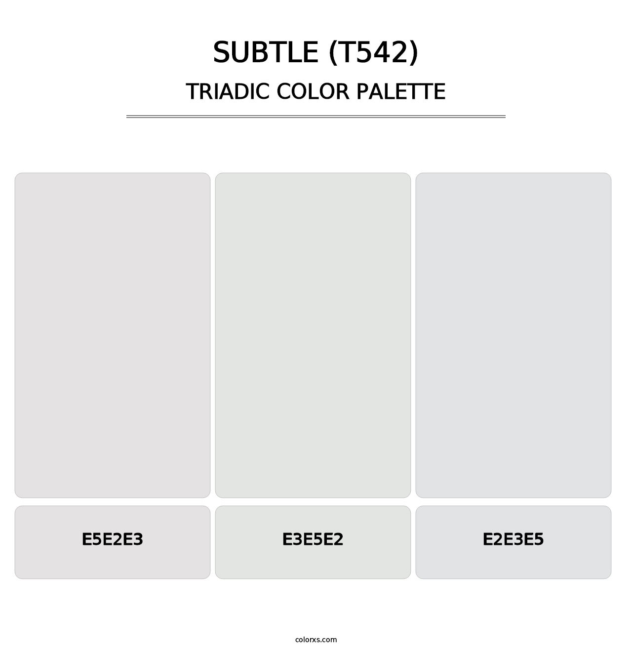 Subtle (T542) - Triadic Color Palette