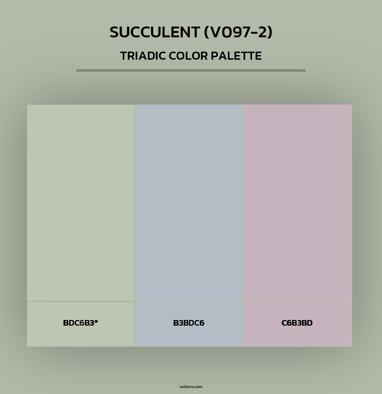 Succulent (V097-2) - Triadic Color Palette