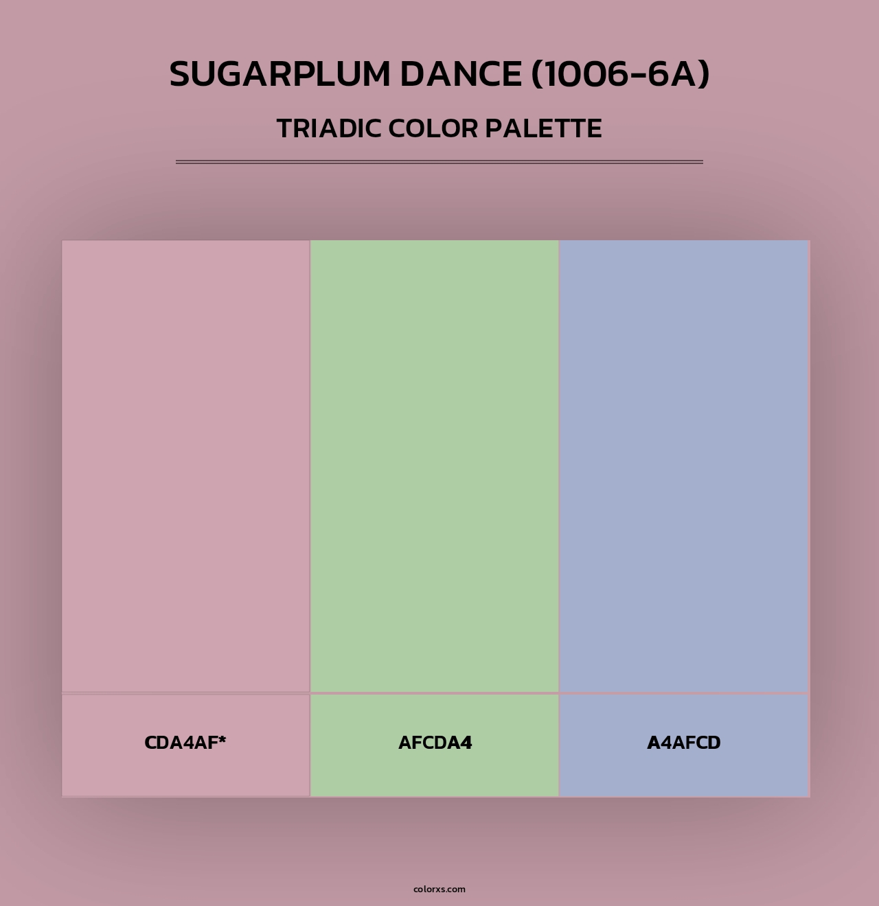 Sugarplum Dance (1006-6A) - Triadic Color Palette