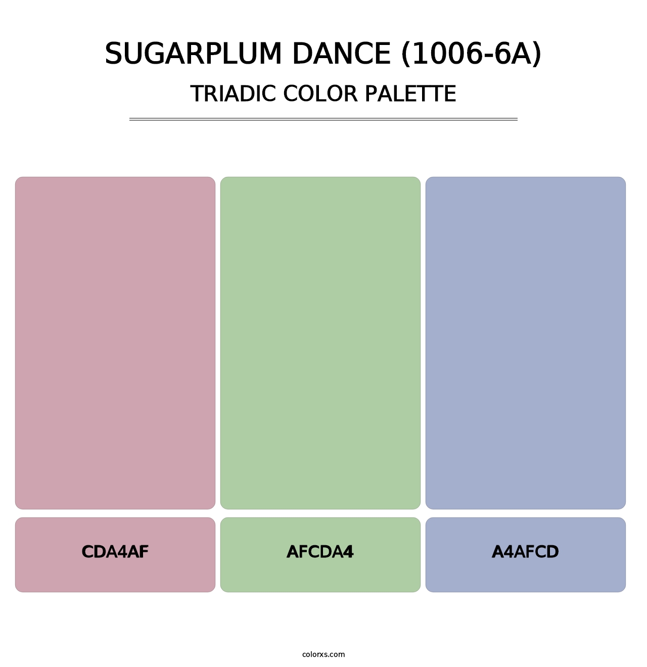 Sugarplum Dance (1006-6A) - Triadic Color Palette