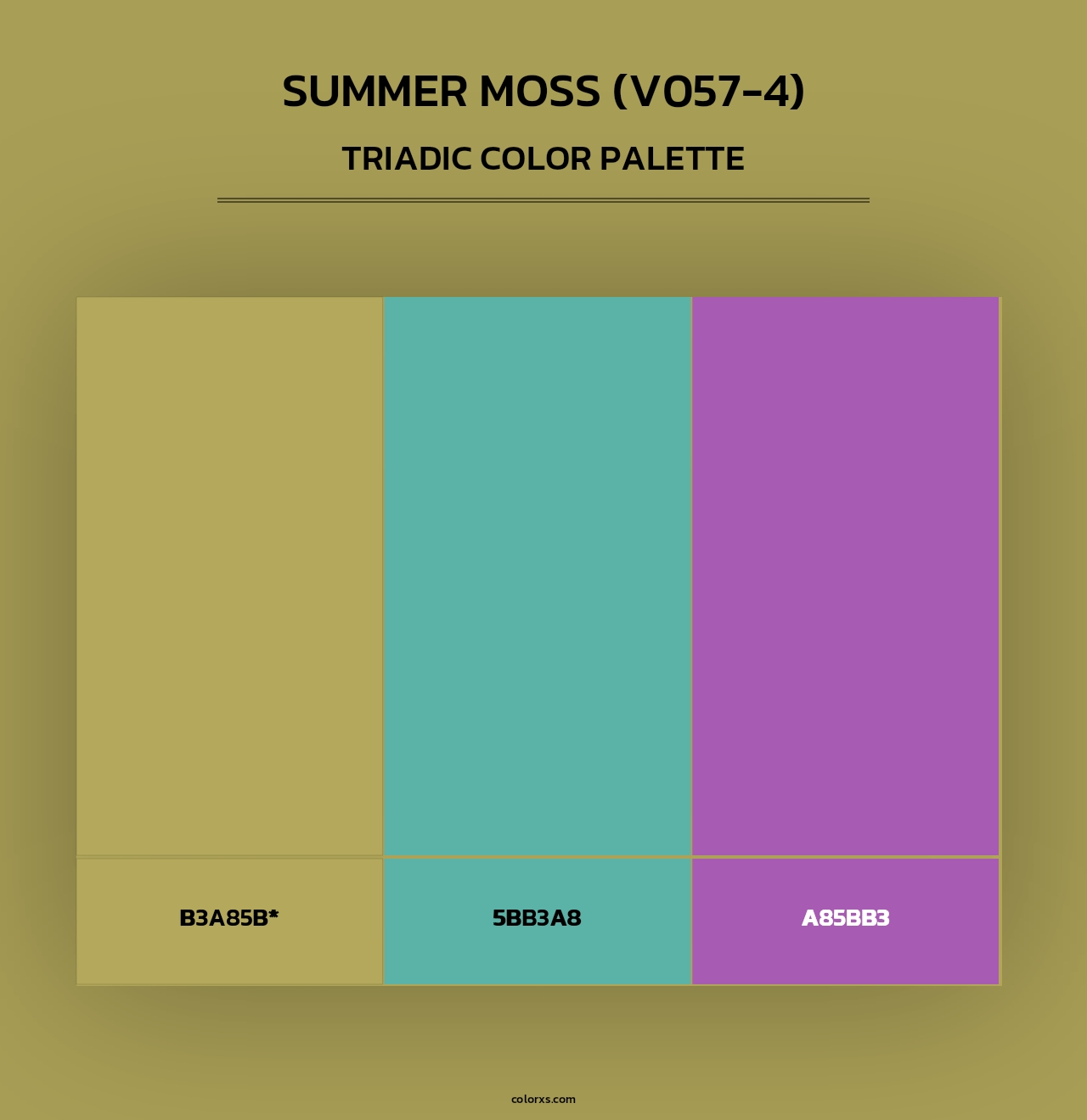 Summer Moss (V057-4) - Triadic Color Palette