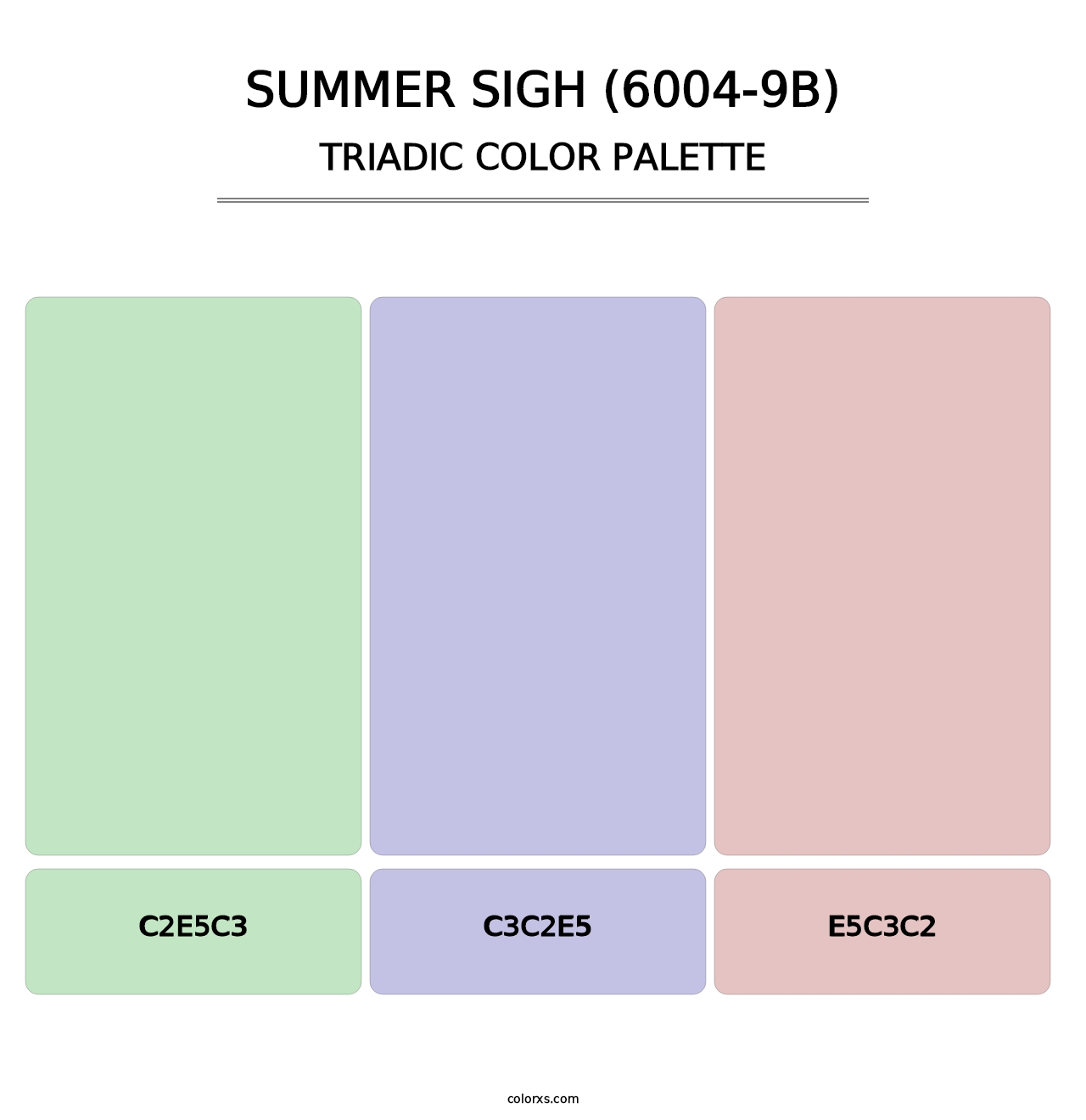 Summer Sigh (6004-9B) - Triadic Color Palette