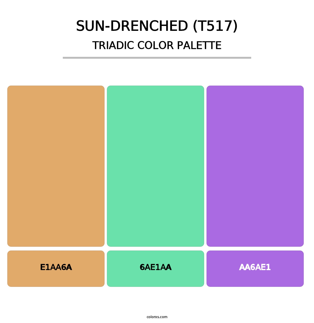 Sun-Drenched (T517) - Triadic Color Palette