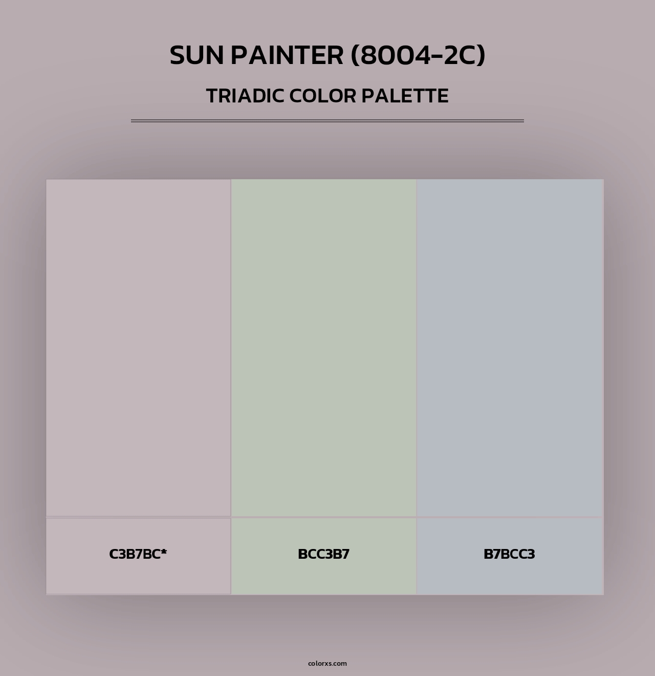 Sun Painter (8004-2C) - Triadic Color Palette