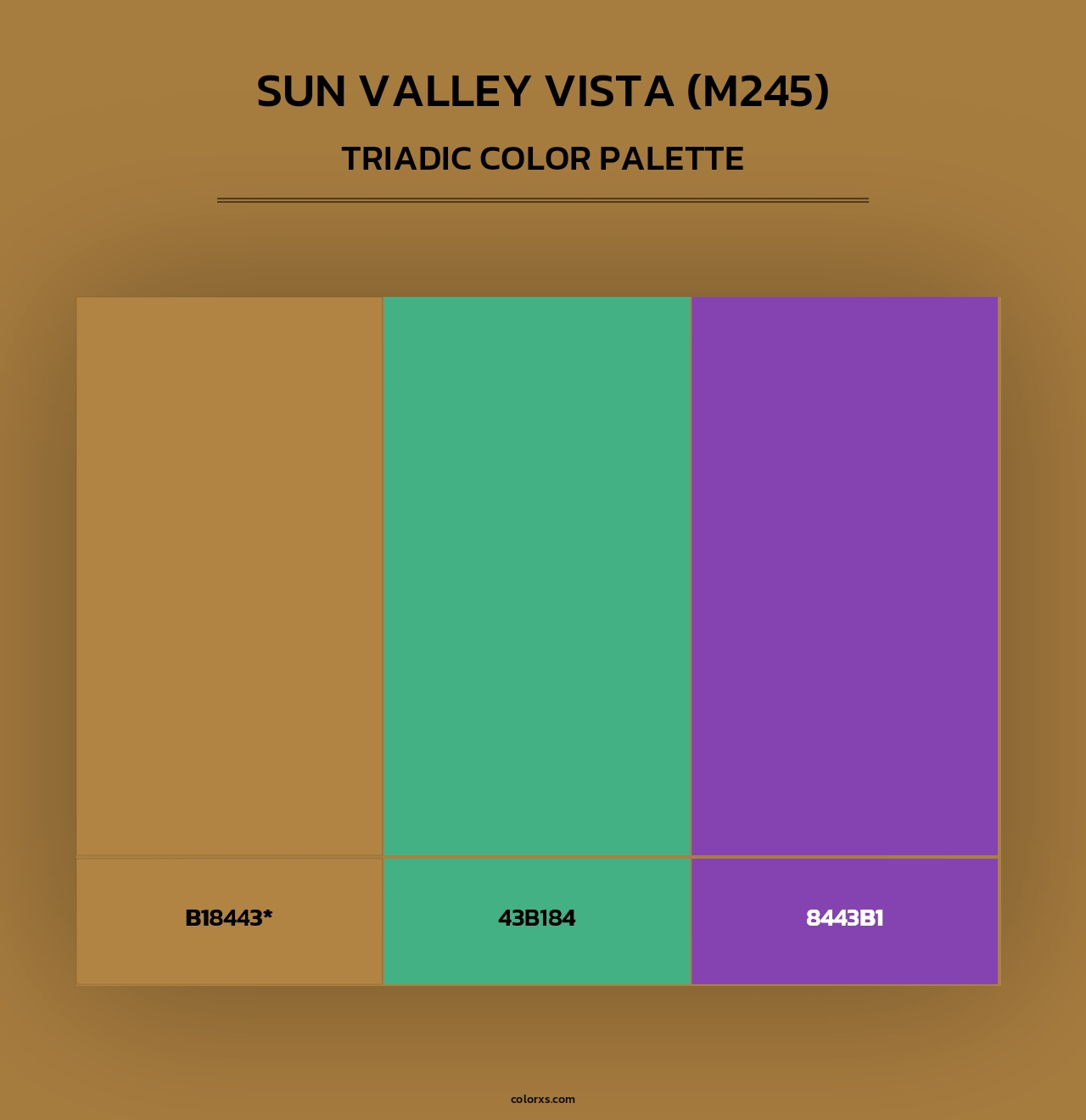 Sun Valley Vista (M245) - Triadic Color Palette