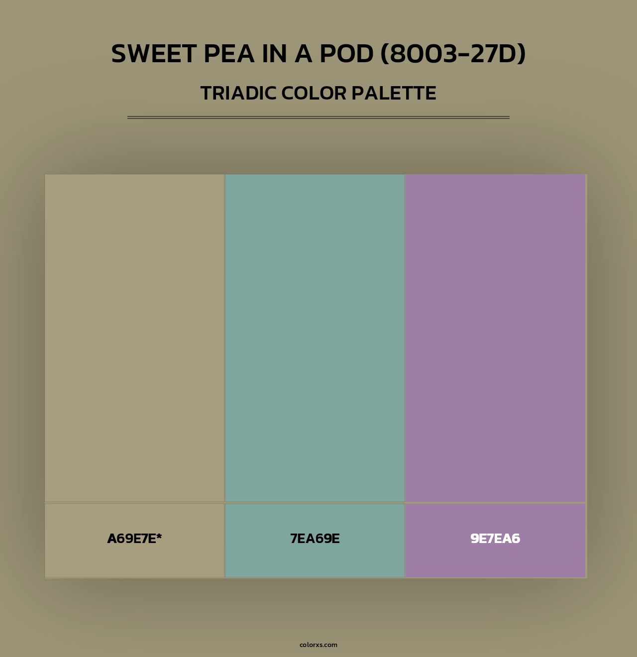 Sweet Pea in a Pod (8003-27D) - Triadic Color Palette