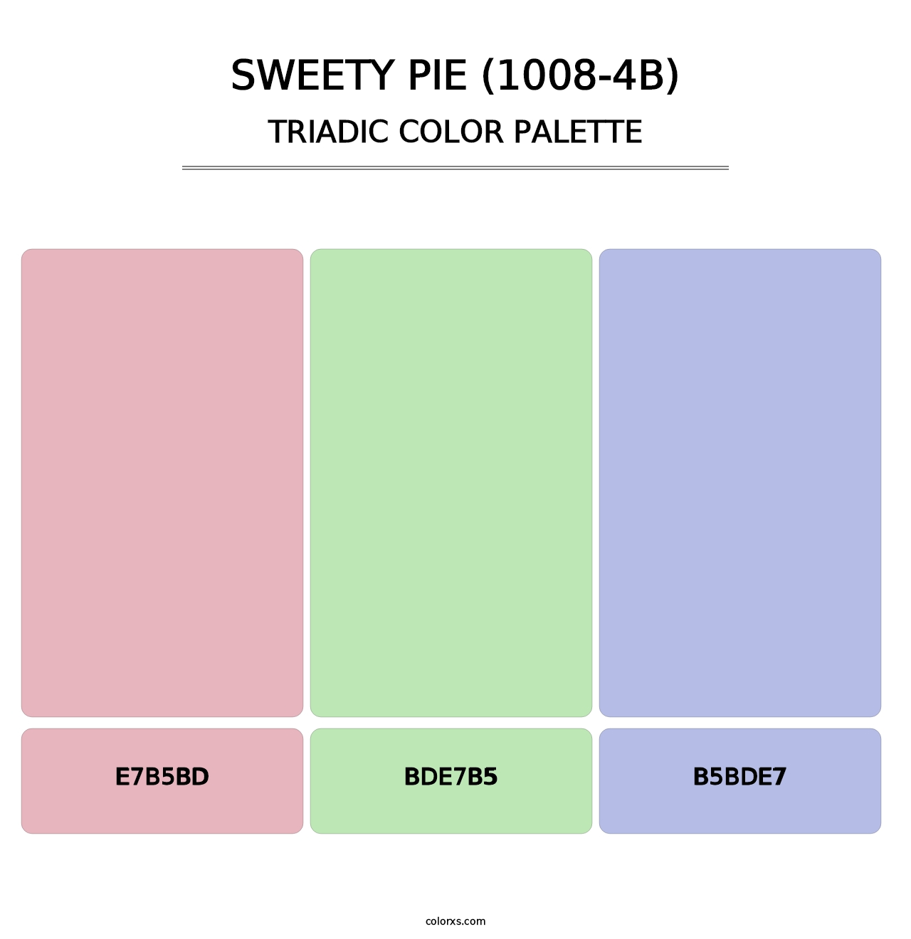 Sweety Pie (1008-4B) - Triadic Color Palette