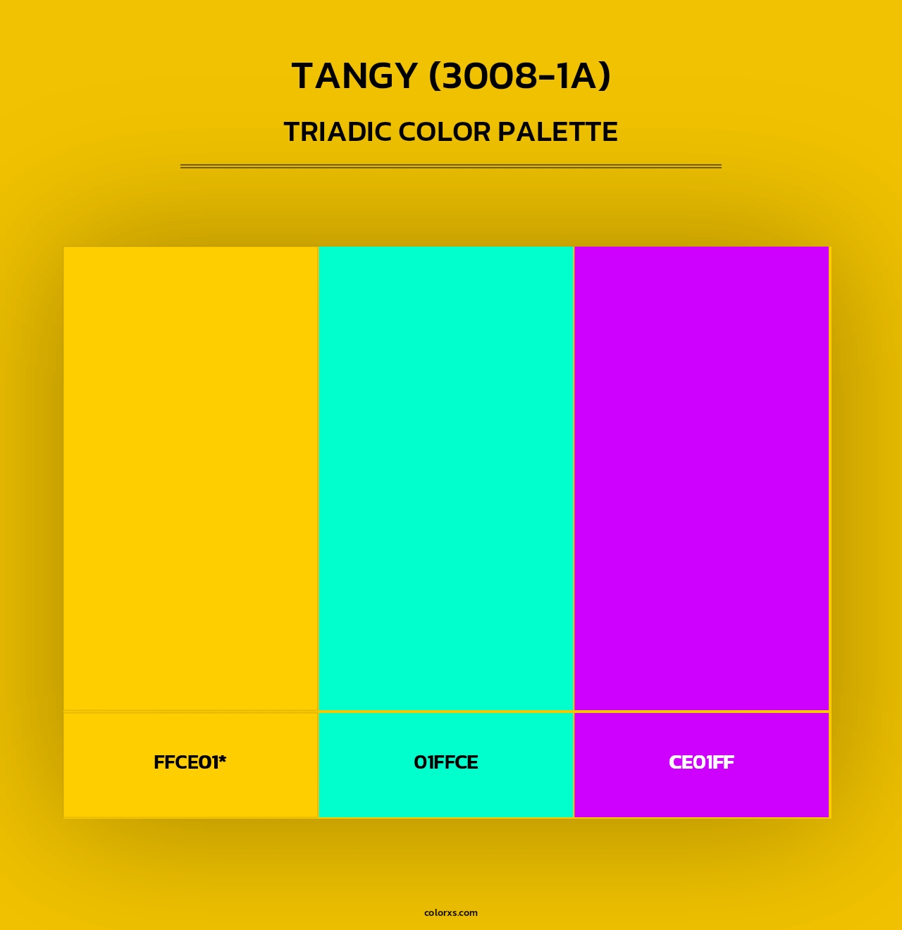 Tangy (3008-1A) - Triadic Color Palette