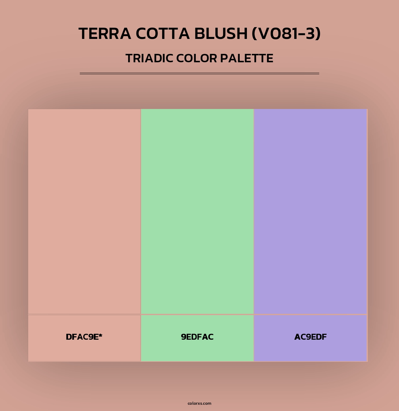 Terra Cotta Blush (V081-3) - Triadic Color Palette