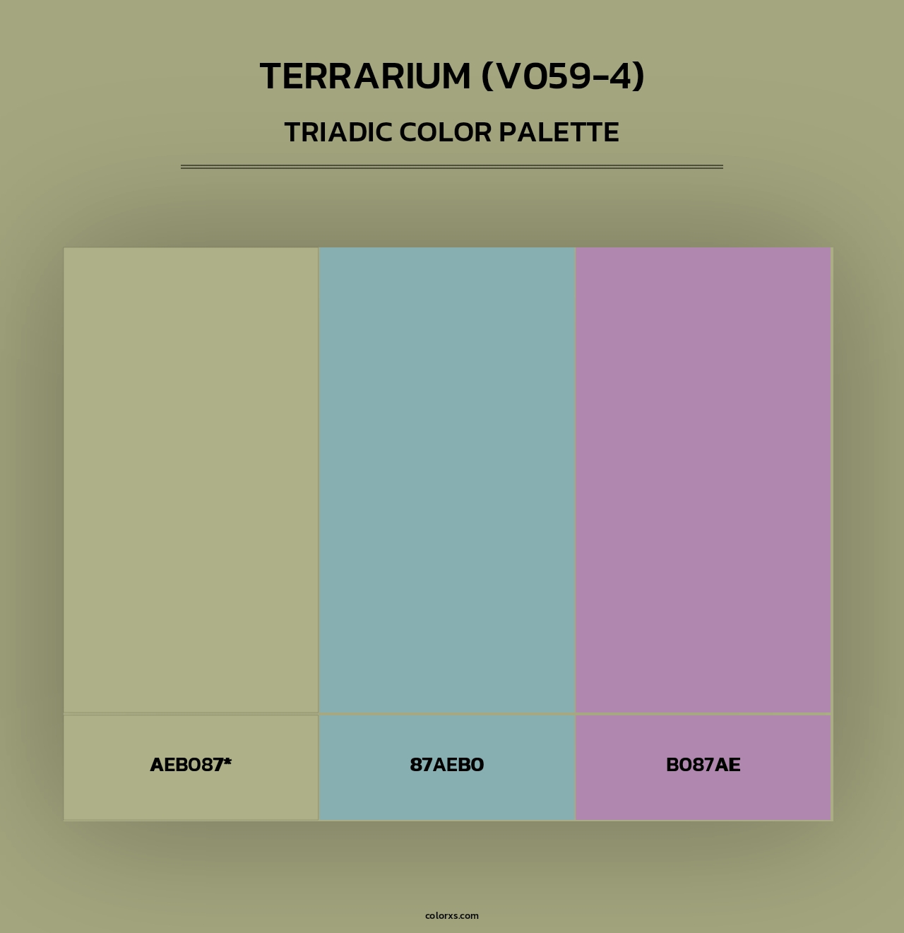 Terrarium (V059-4) - Triadic Color Palette