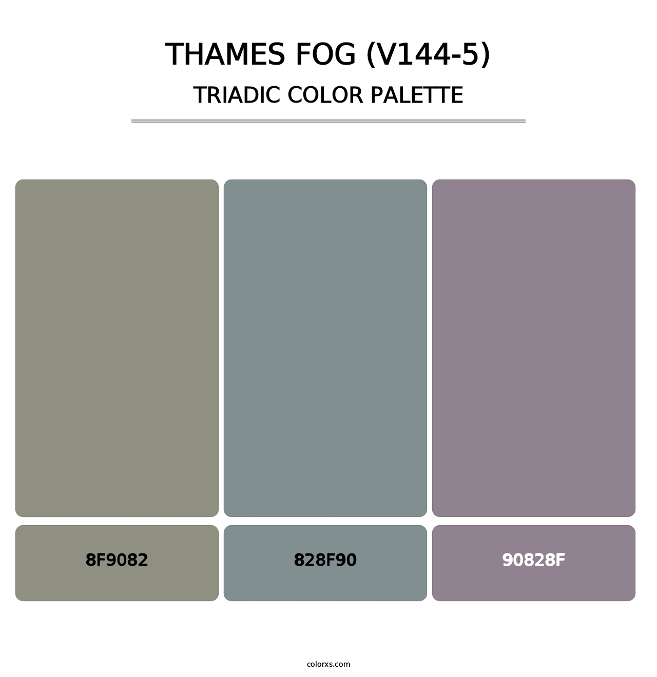 Thames Fog (V144-5) - Triadic Color Palette