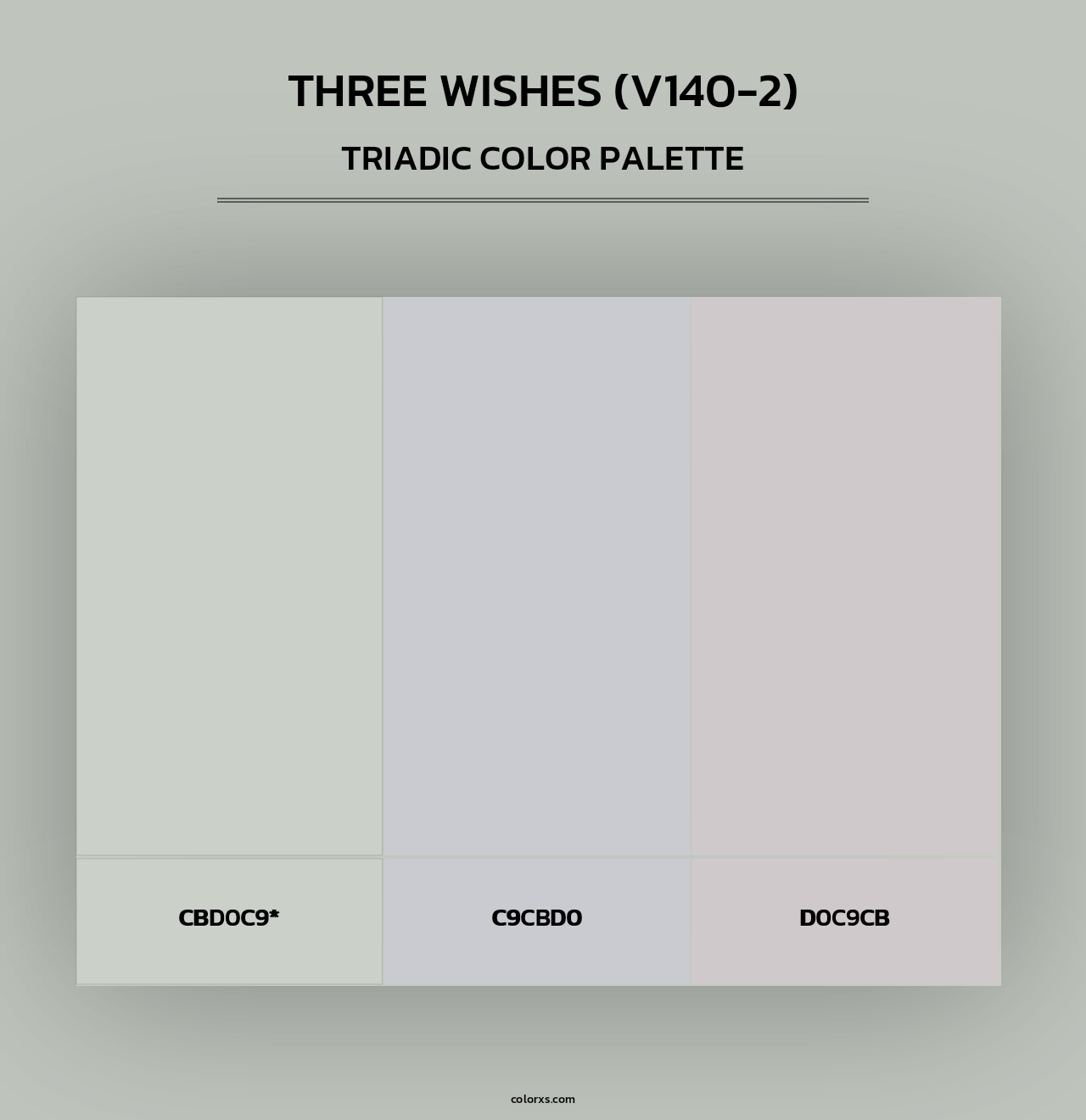 Three Wishes (V140-2) - Triadic Color Palette