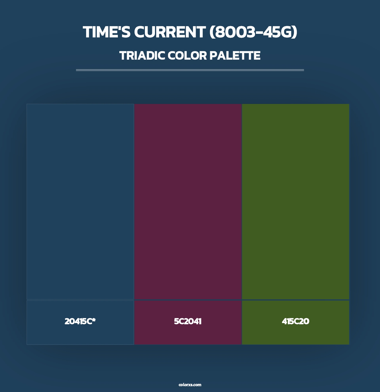 Time's Current (8003-45G) - Triadic Color Palette