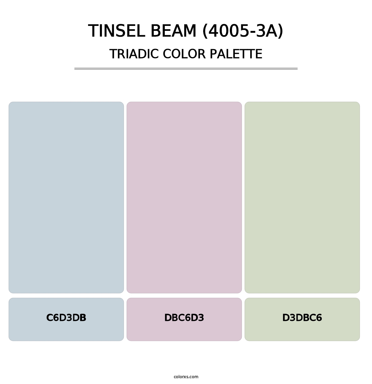 Tinsel Beam (4005-3A) - Triadic Color Palette