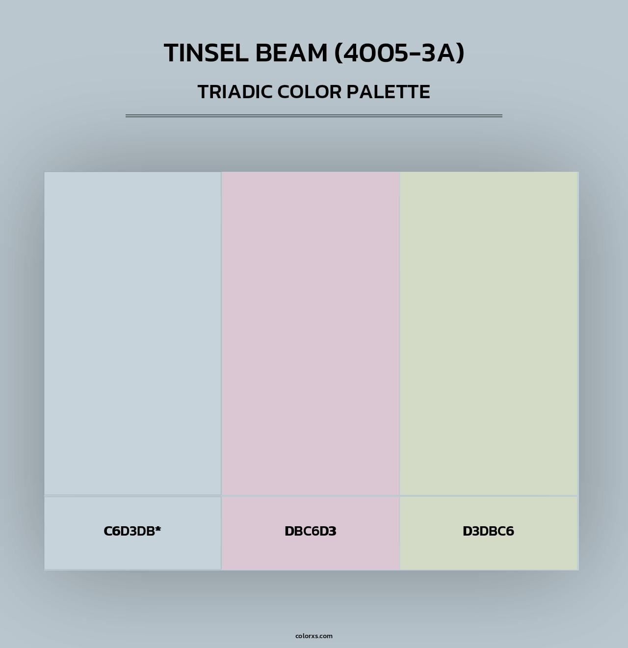 Tinsel Beam (4005-3A) - Triadic Color Palette