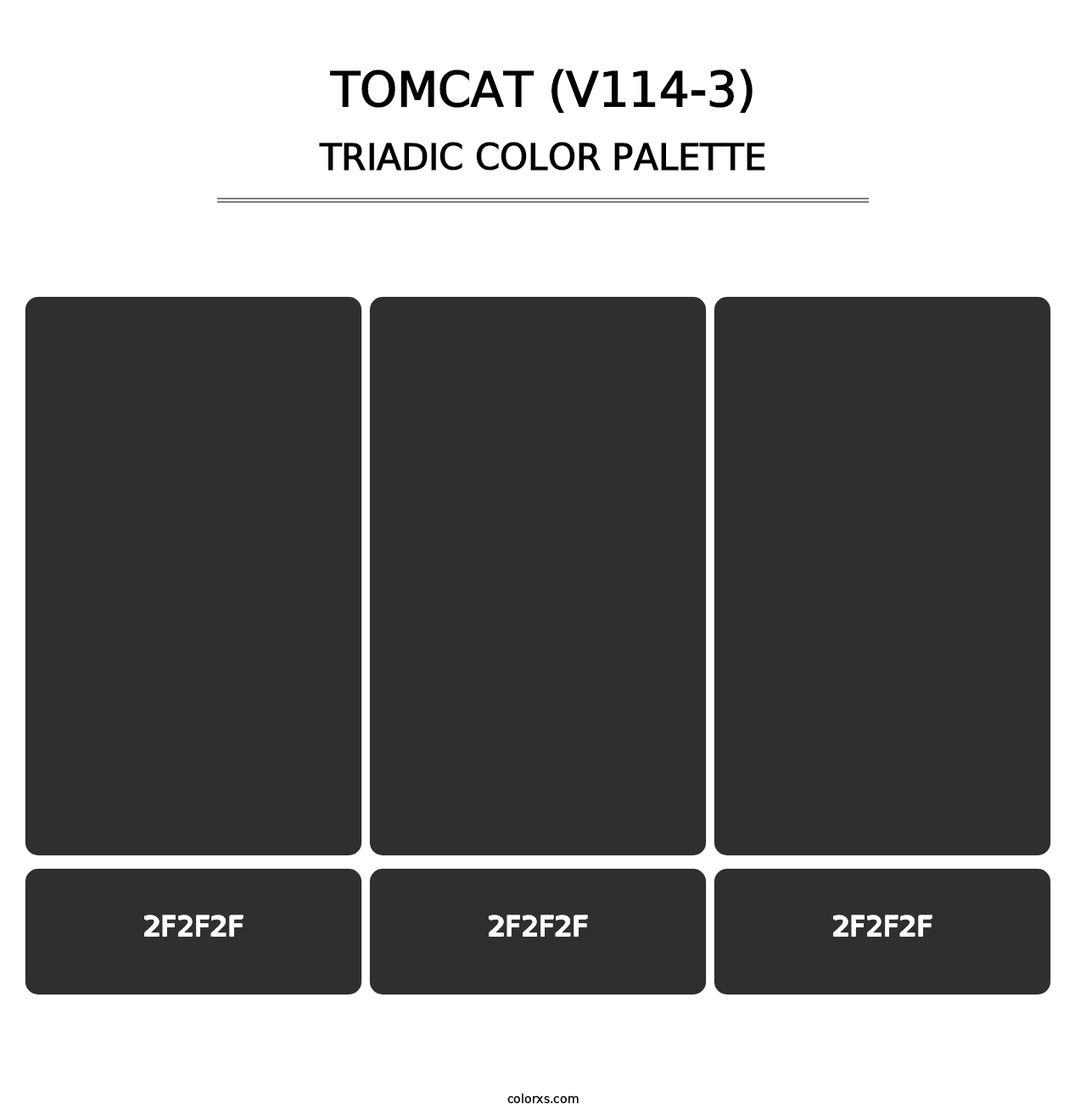 Tomcat (V114-3) - Triadic Color Palette