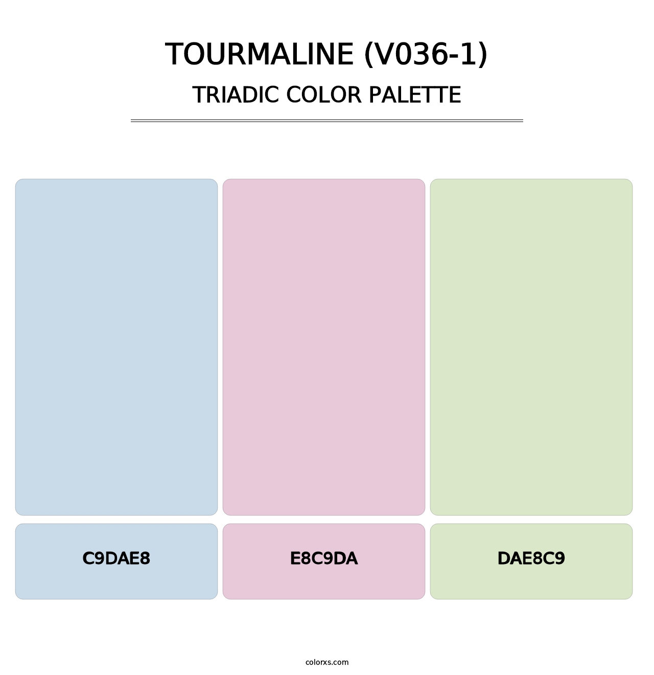 Tourmaline (V036-1) - Triadic Color Palette