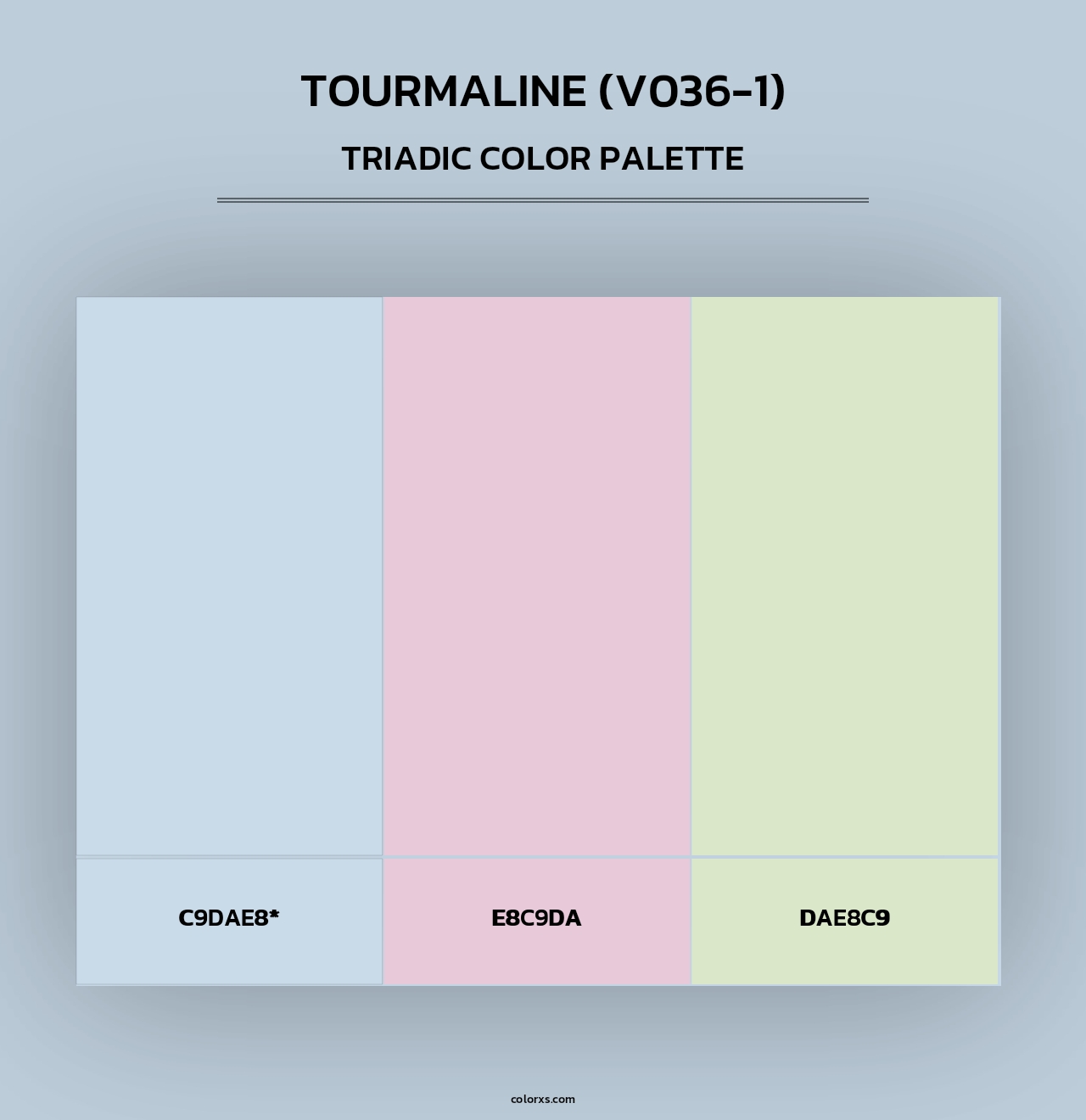 Tourmaline (V036-1) - Triadic Color Palette