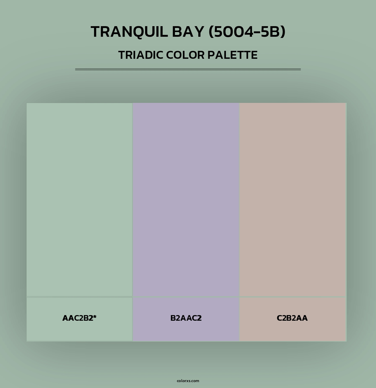 Tranquil Bay (5004-5B) - Triadic Color Palette