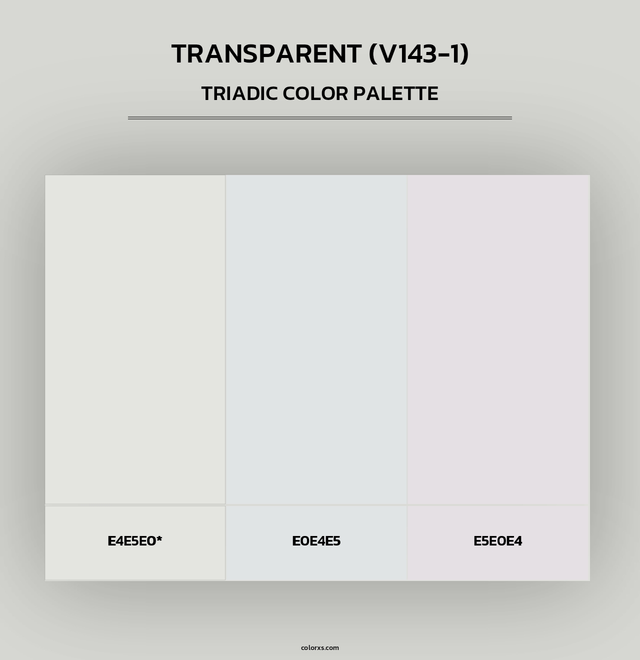 Transparent (V143-1) - Triadic Color Palette