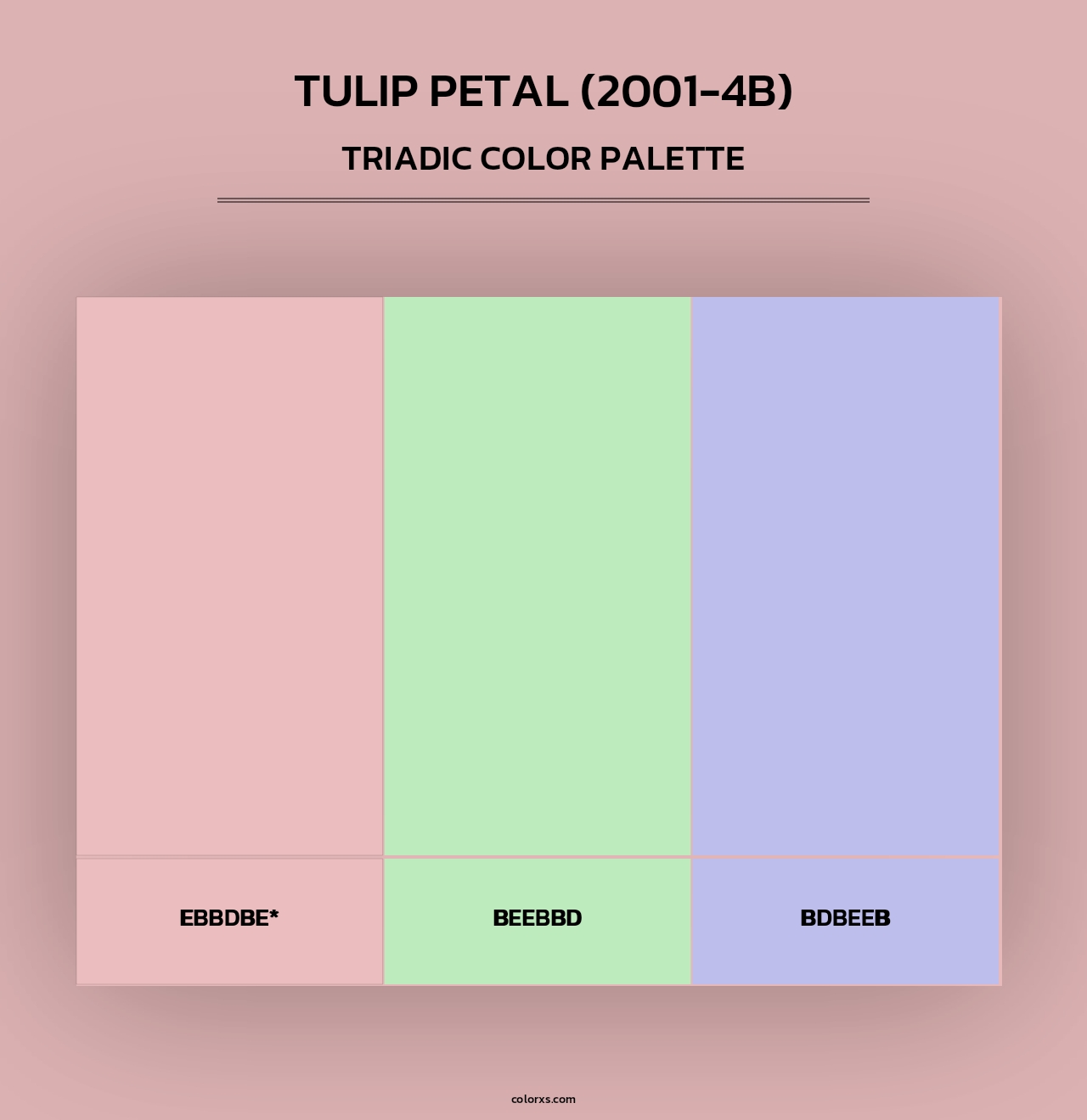 Tulip Petal (2001-4B) - Triadic Color Palette