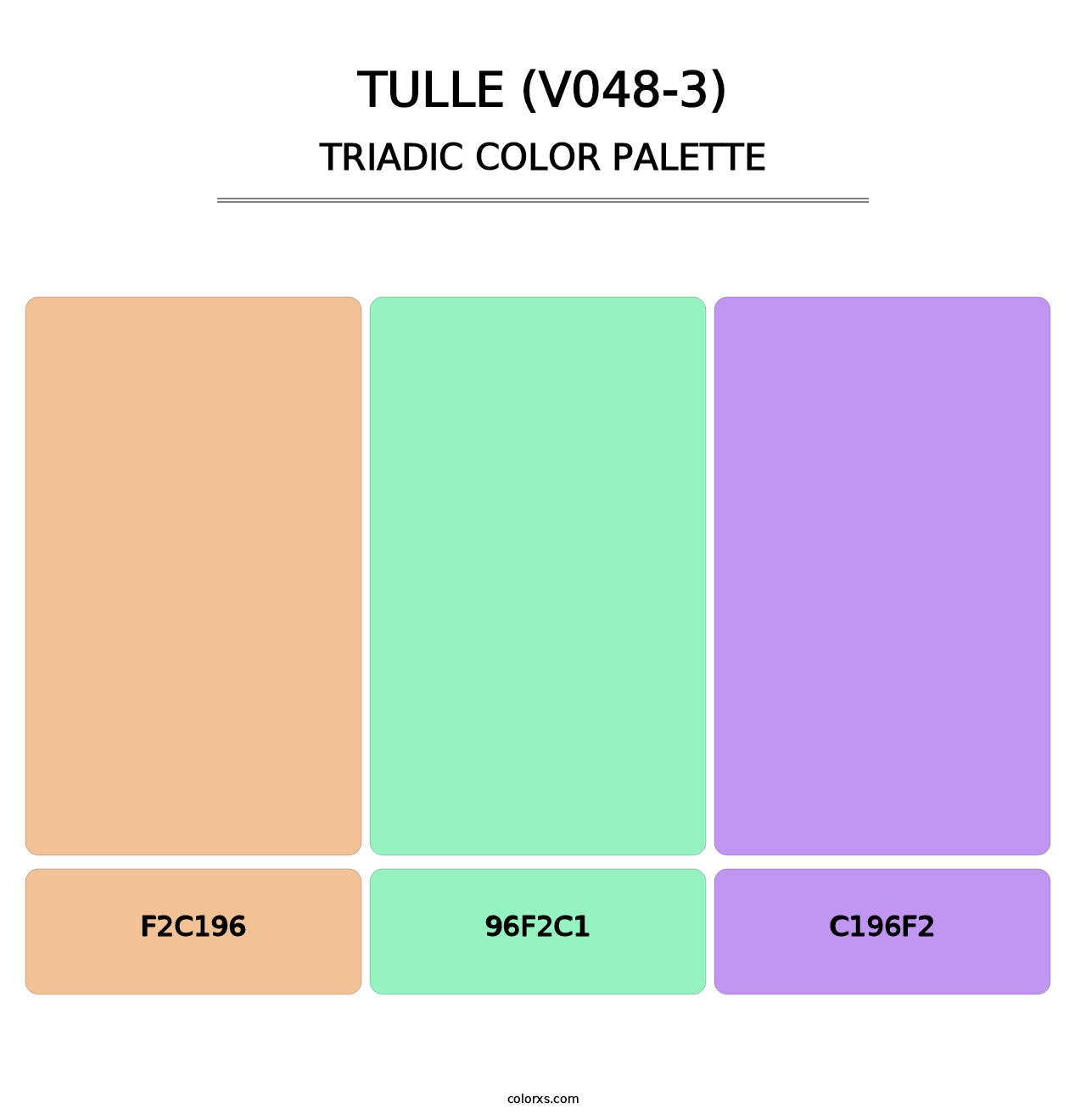 Tulle (V048-3) - Triadic Color Palette
