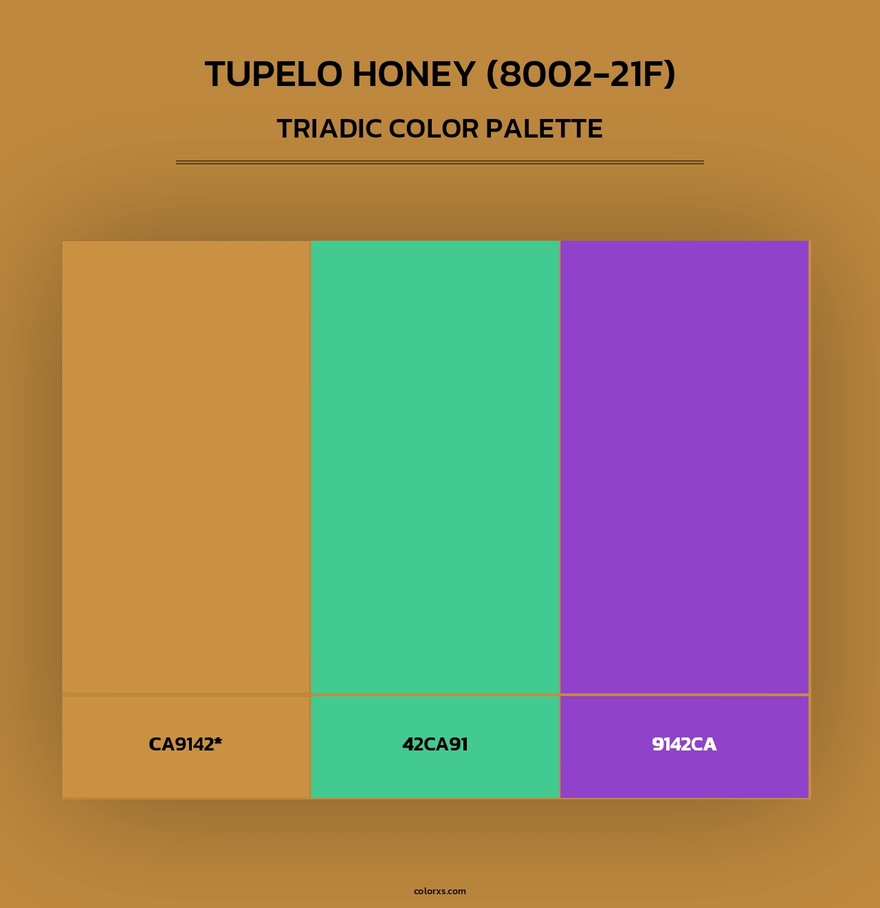 Tupelo Honey (8002-21F) - Triadic Color Palette