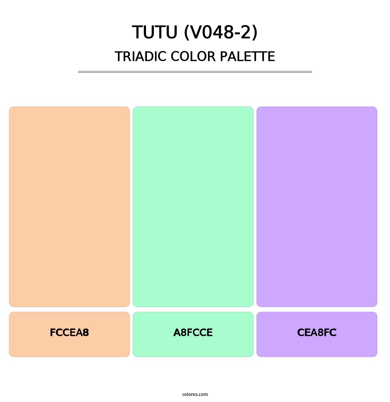 Tutu (V048-2) - Triadic Color Palette