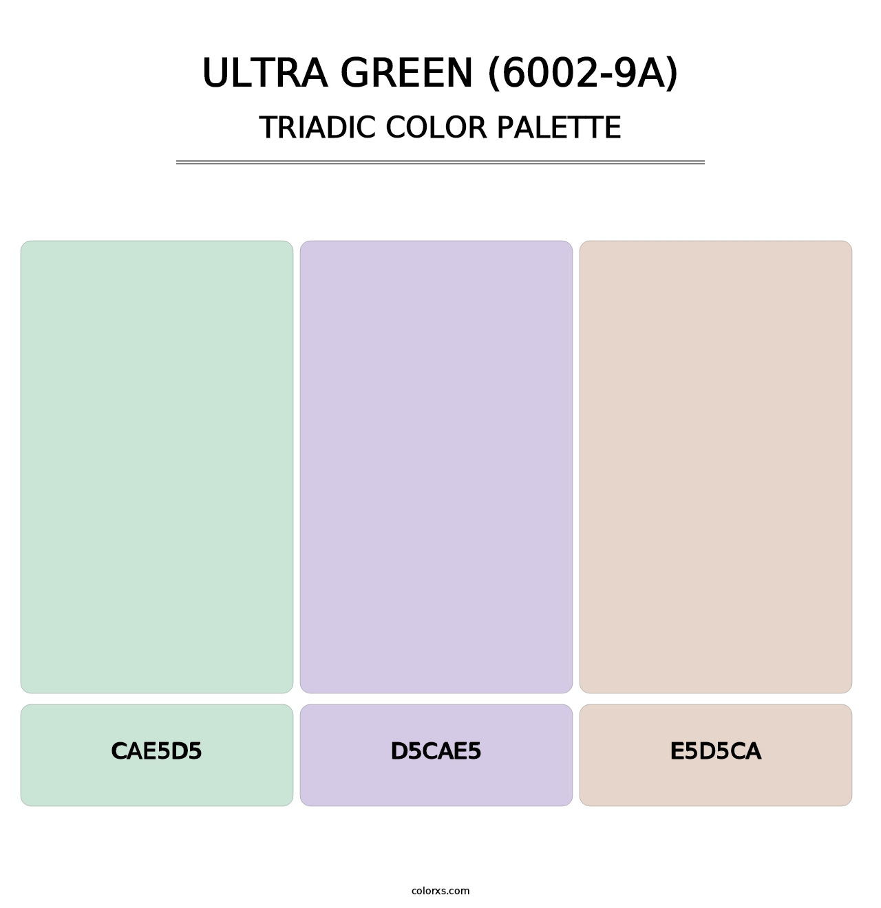 Ultra Green (6002-9A) - Triadic Color Palette