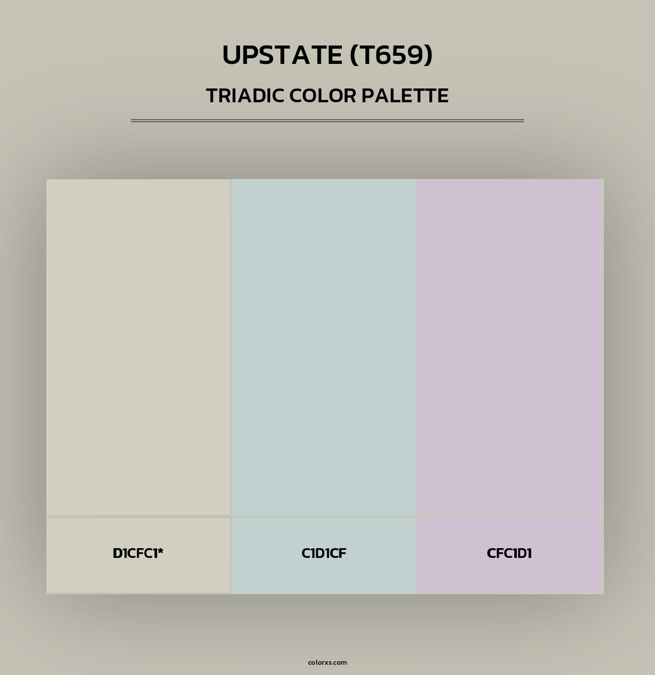 Upstate (T659) - Triadic Color Palette