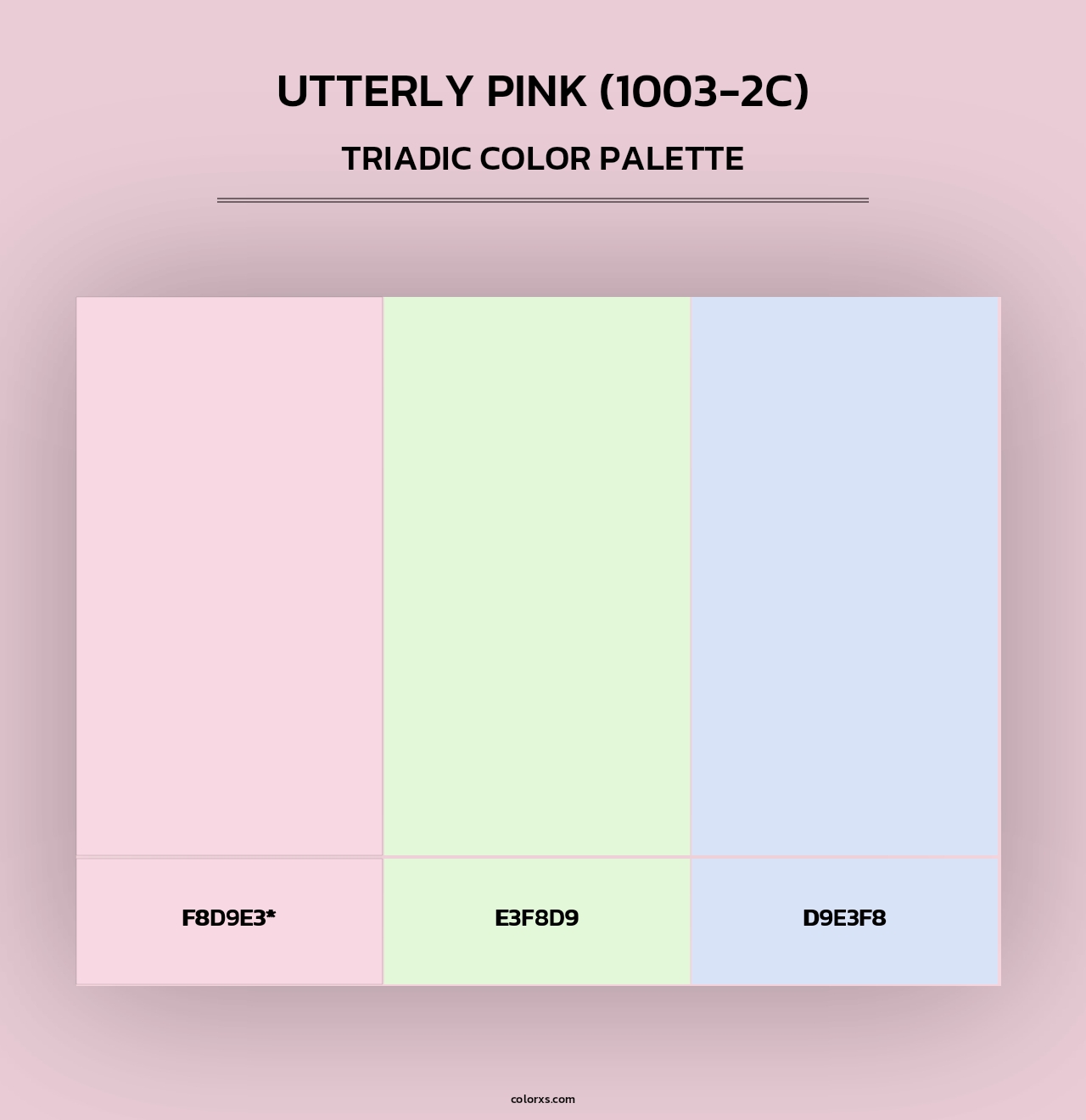 Utterly Pink (1003-2C) - Triadic Color Palette