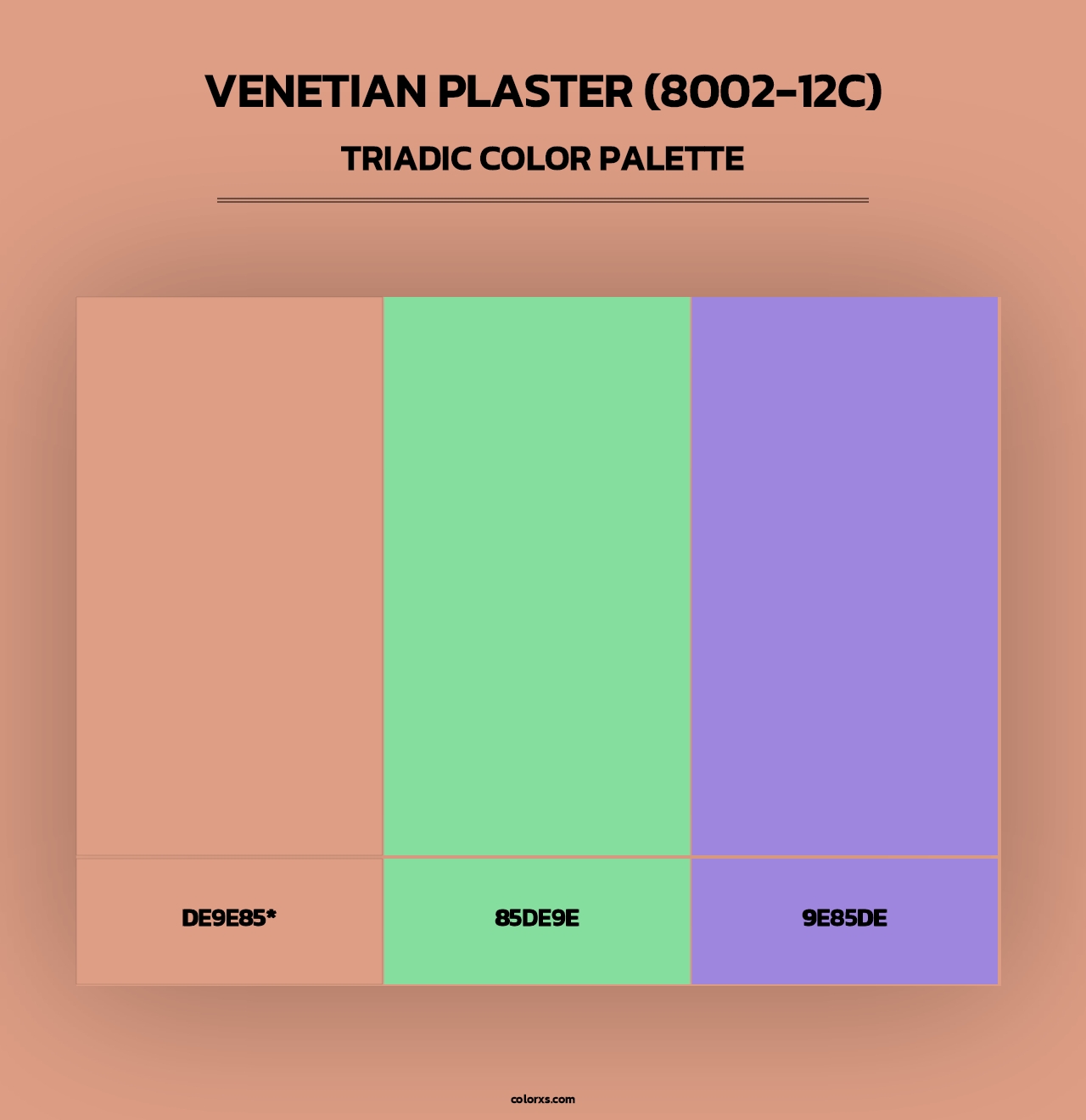 Venetian Plaster (8002-12C) - Triadic Color Palette