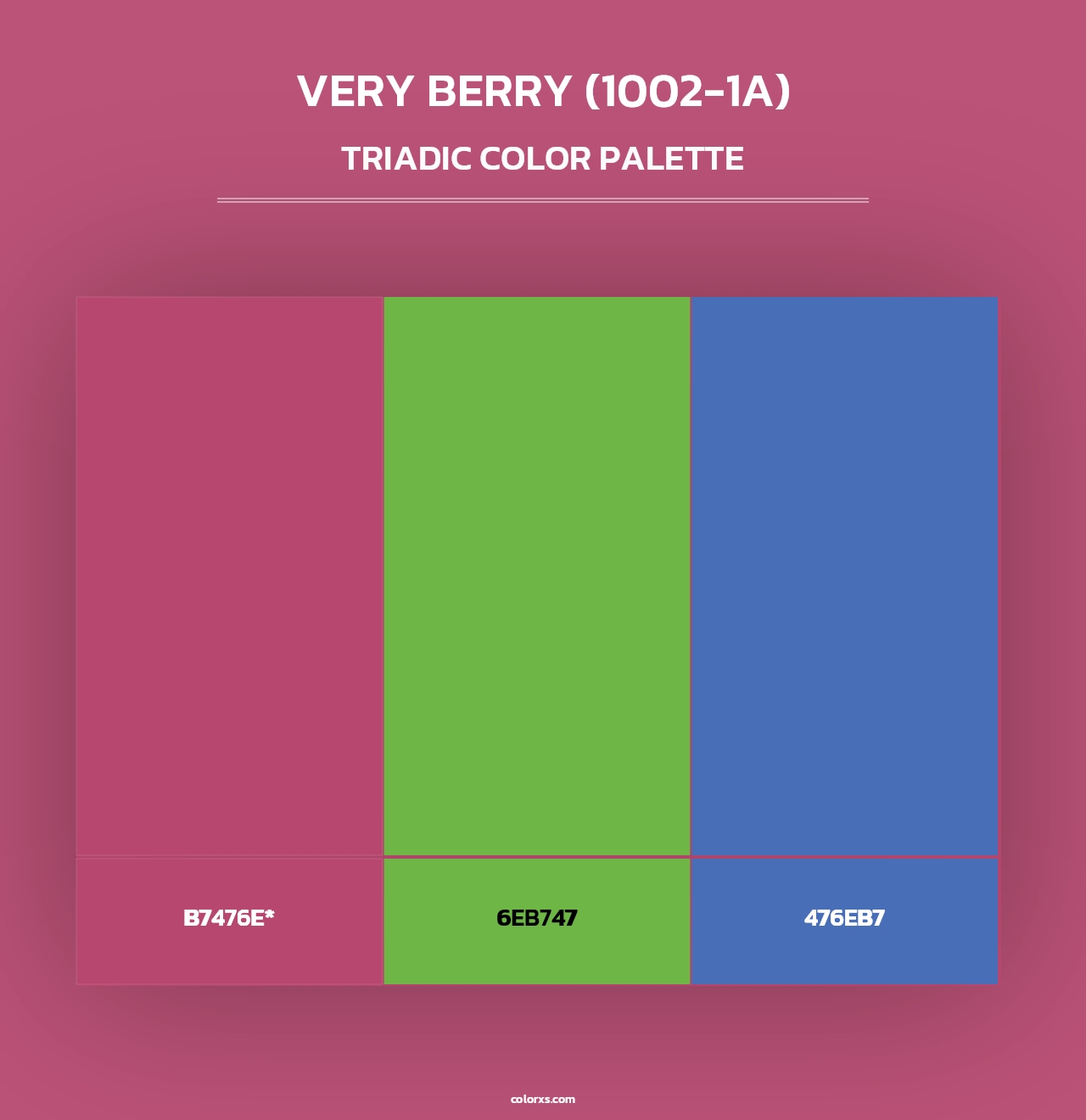Very Berry (1002-1A) - Triadic Color Palette