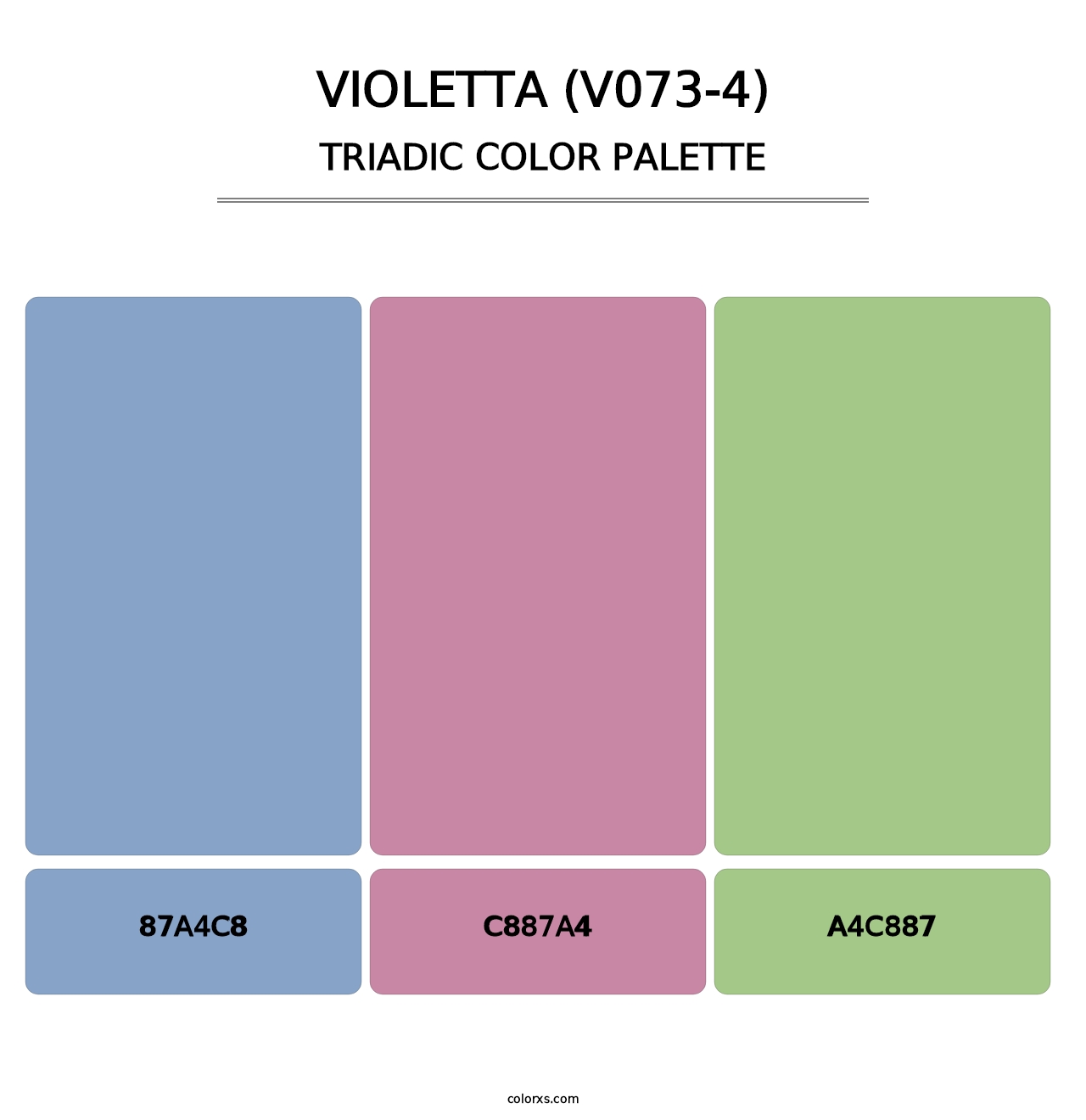 Violetta (V073-4) - Triadic Color Palette