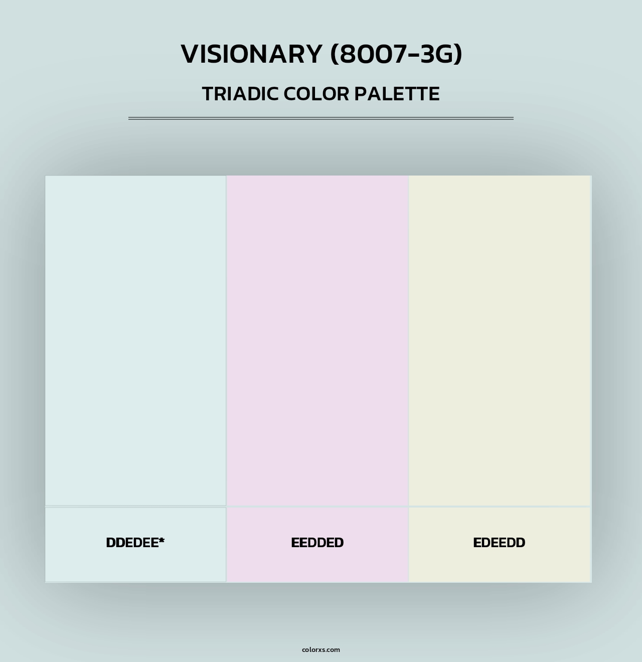Visionary (8007-3G) - Triadic Color Palette