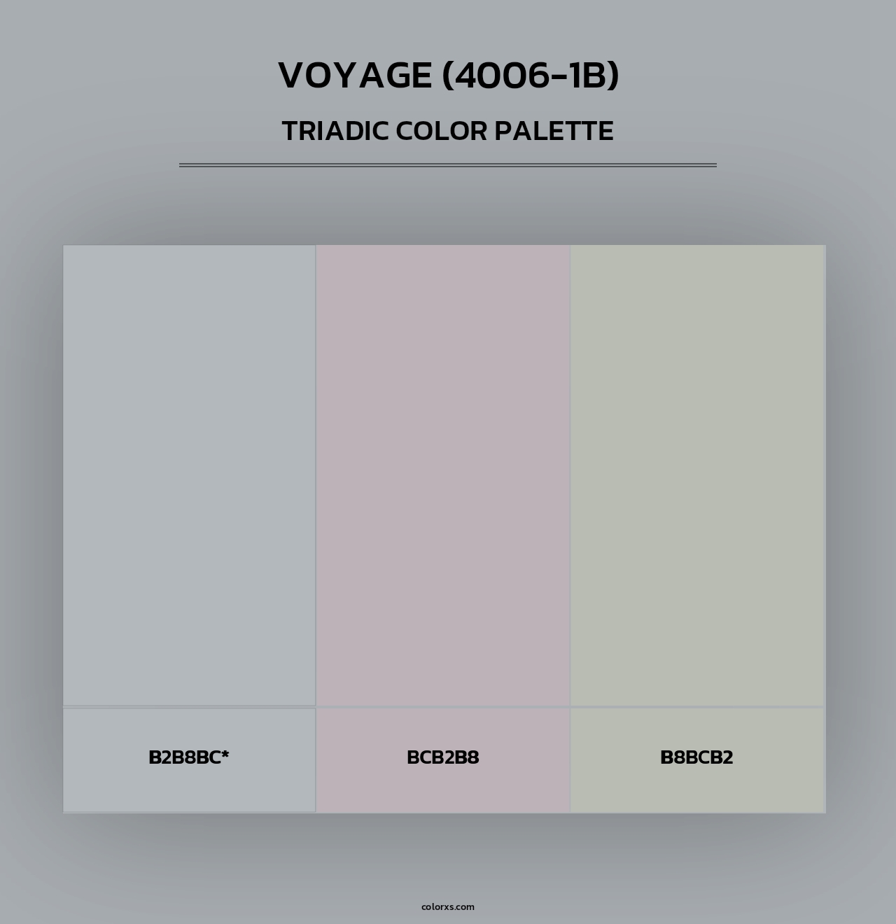 Voyage (4006-1B) - Triadic Color Palette