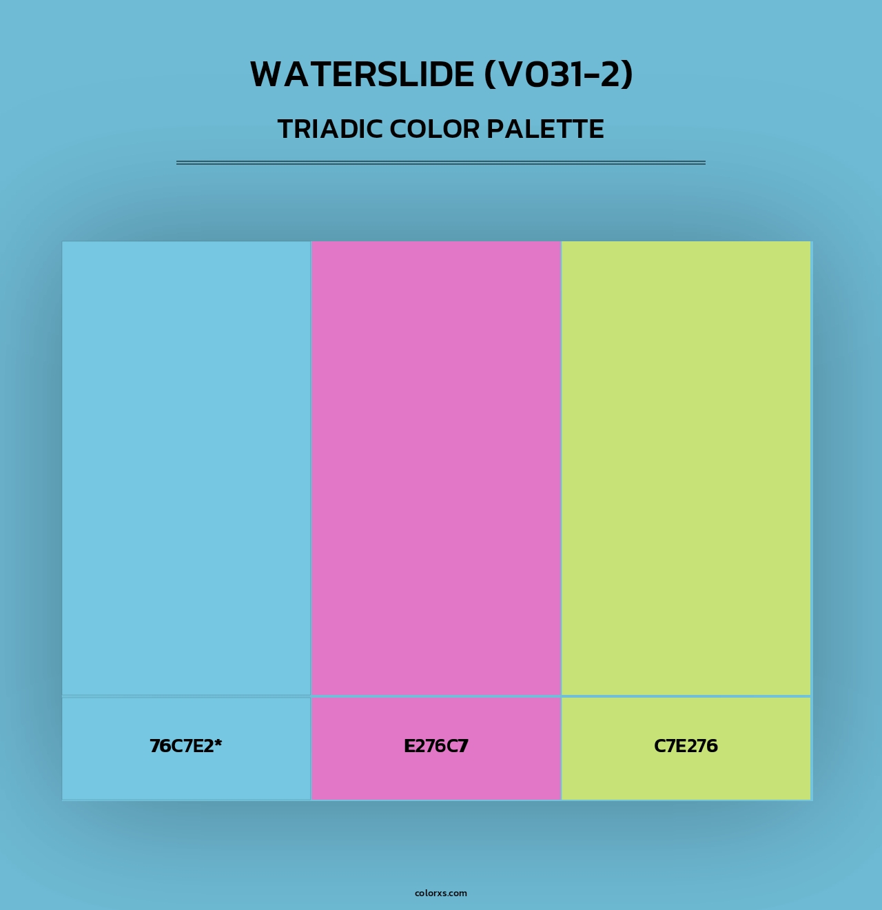 Waterslide (V031-2) - Triadic Color Palette