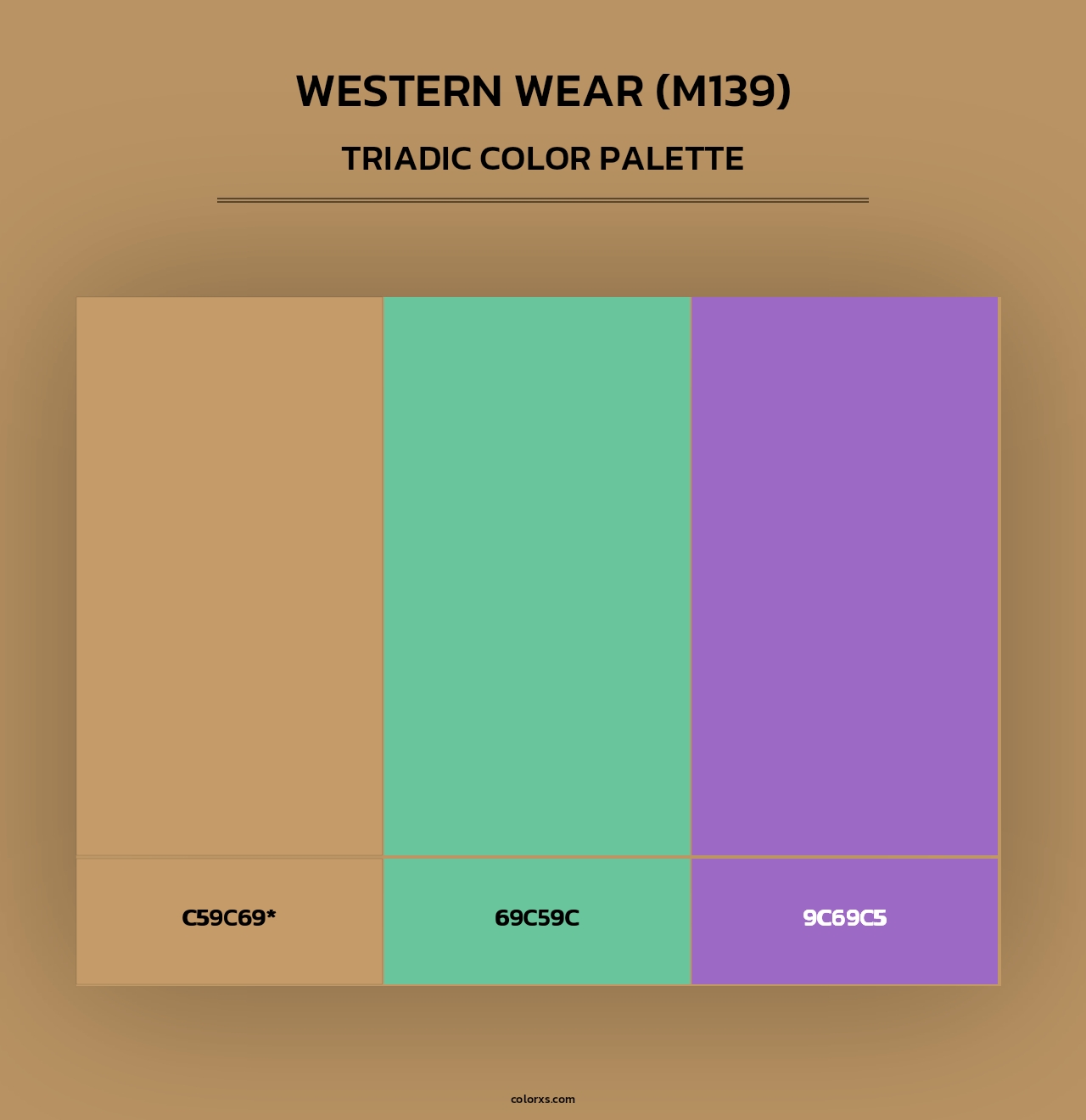 Western Wear (M139) - Triadic Color Palette