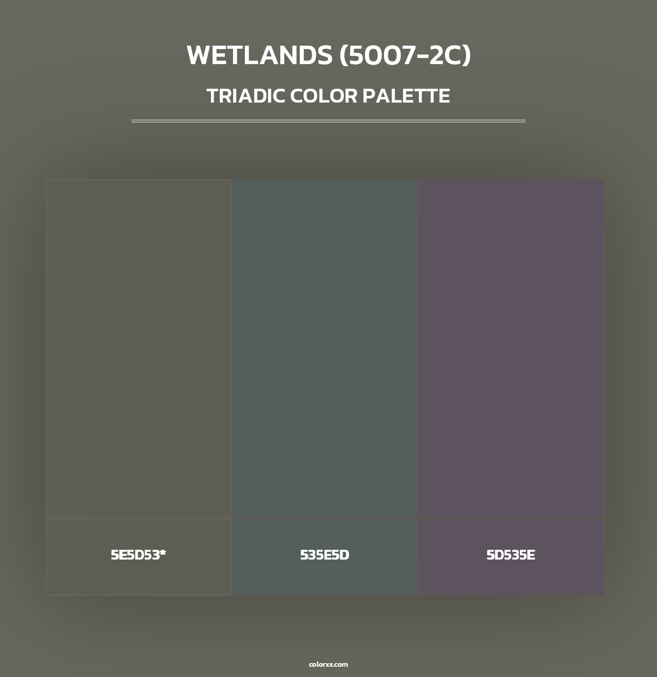 Wetlands (5007-2C) - Triadic Color Palette