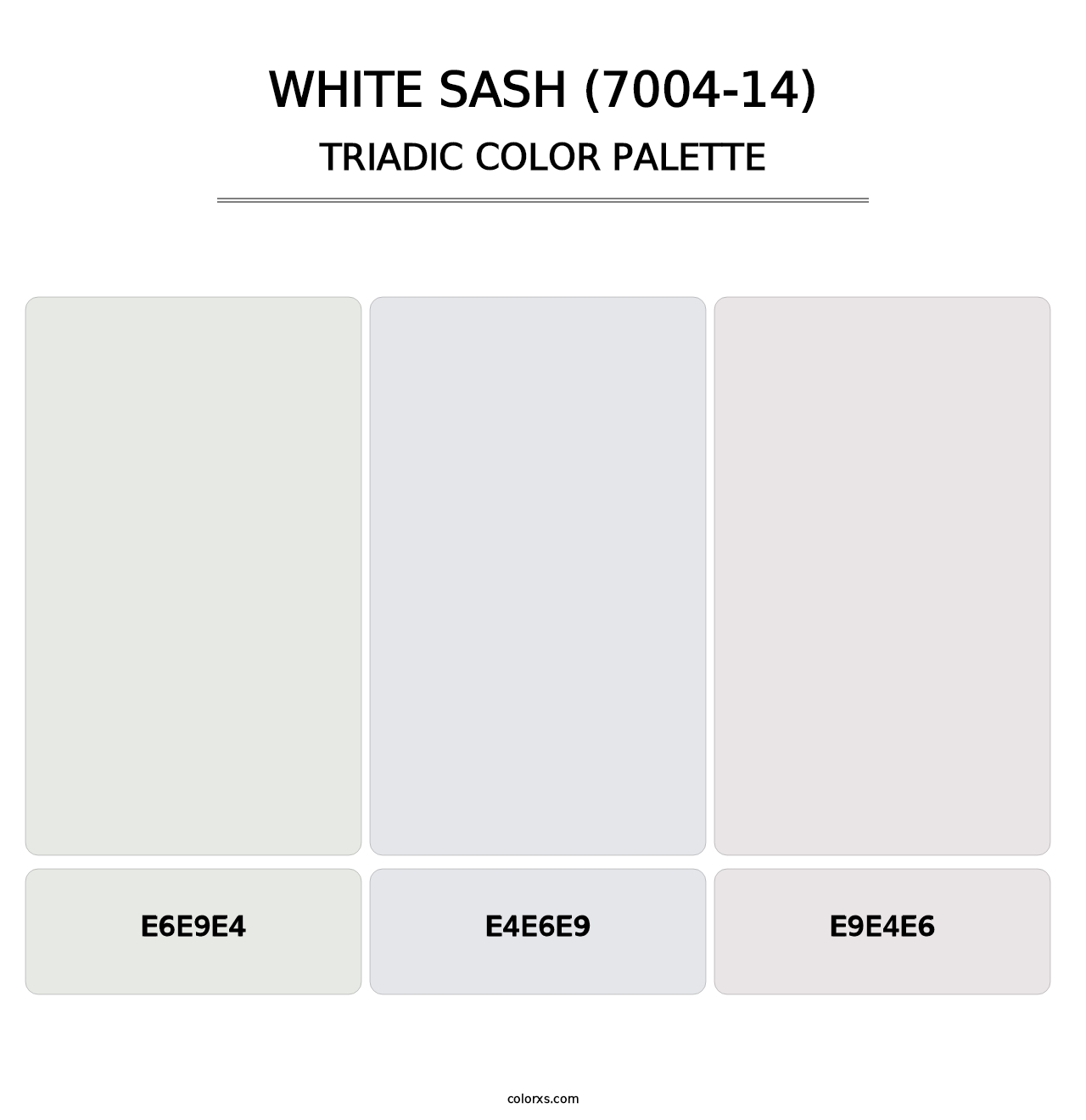 White Sash (7004-14) - Triadic Color Palette