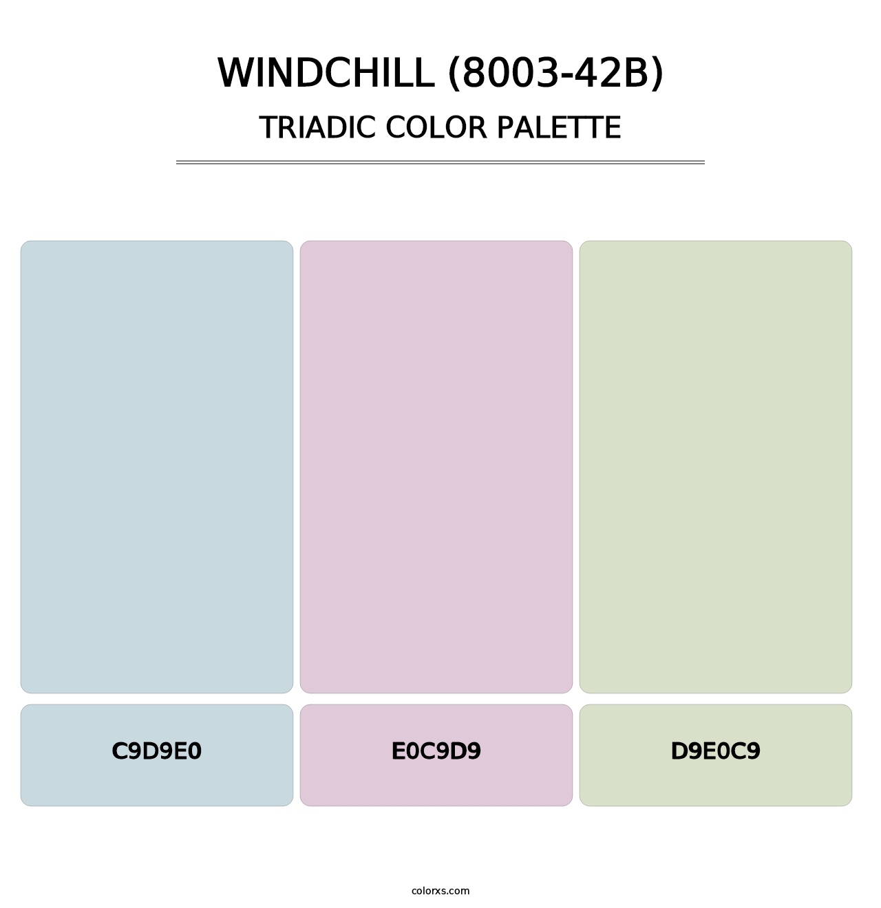 Windchill (8003-42B) - Triadic Color Palette